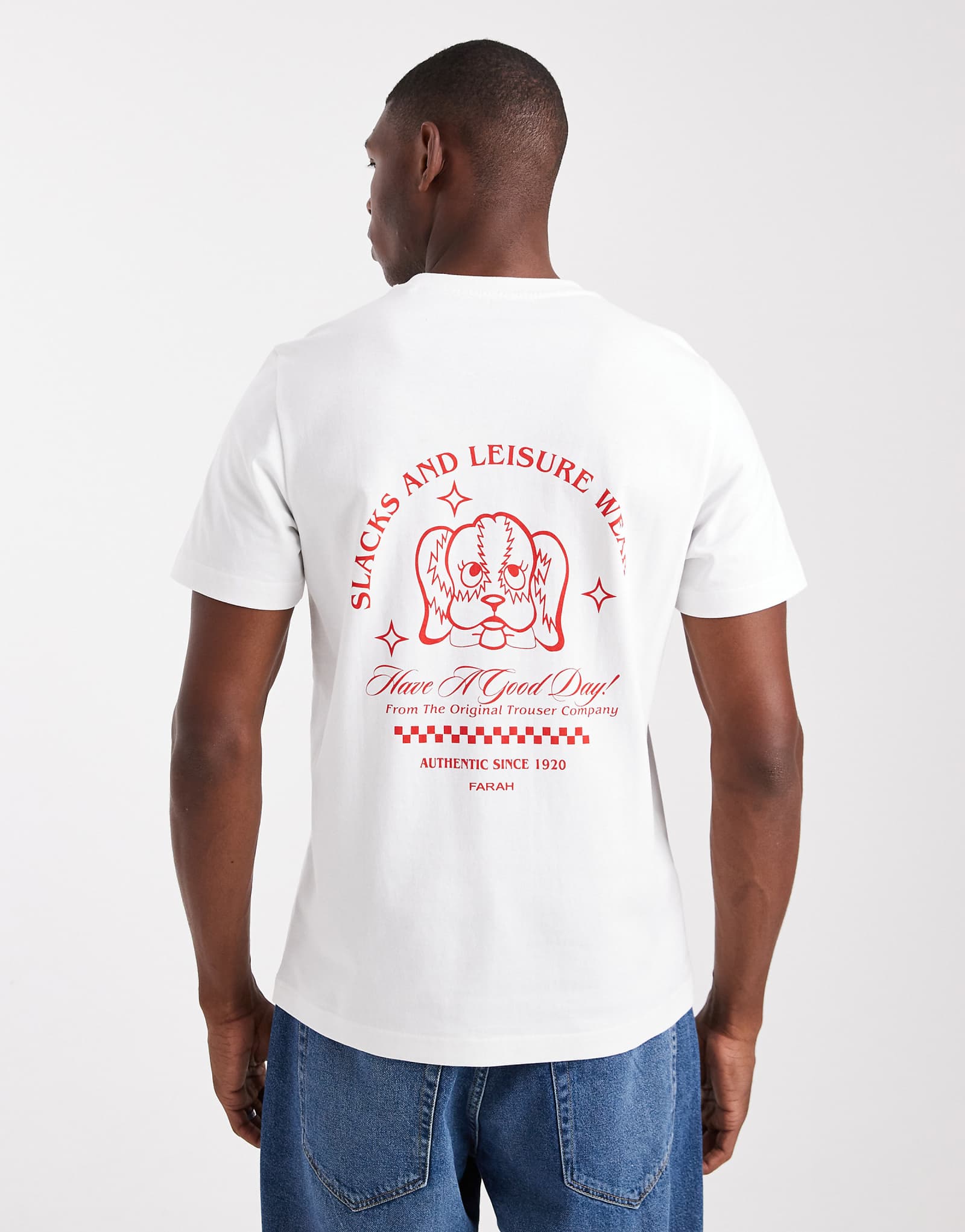 Футболка с рисунком Farah белого цвета 14090₽
