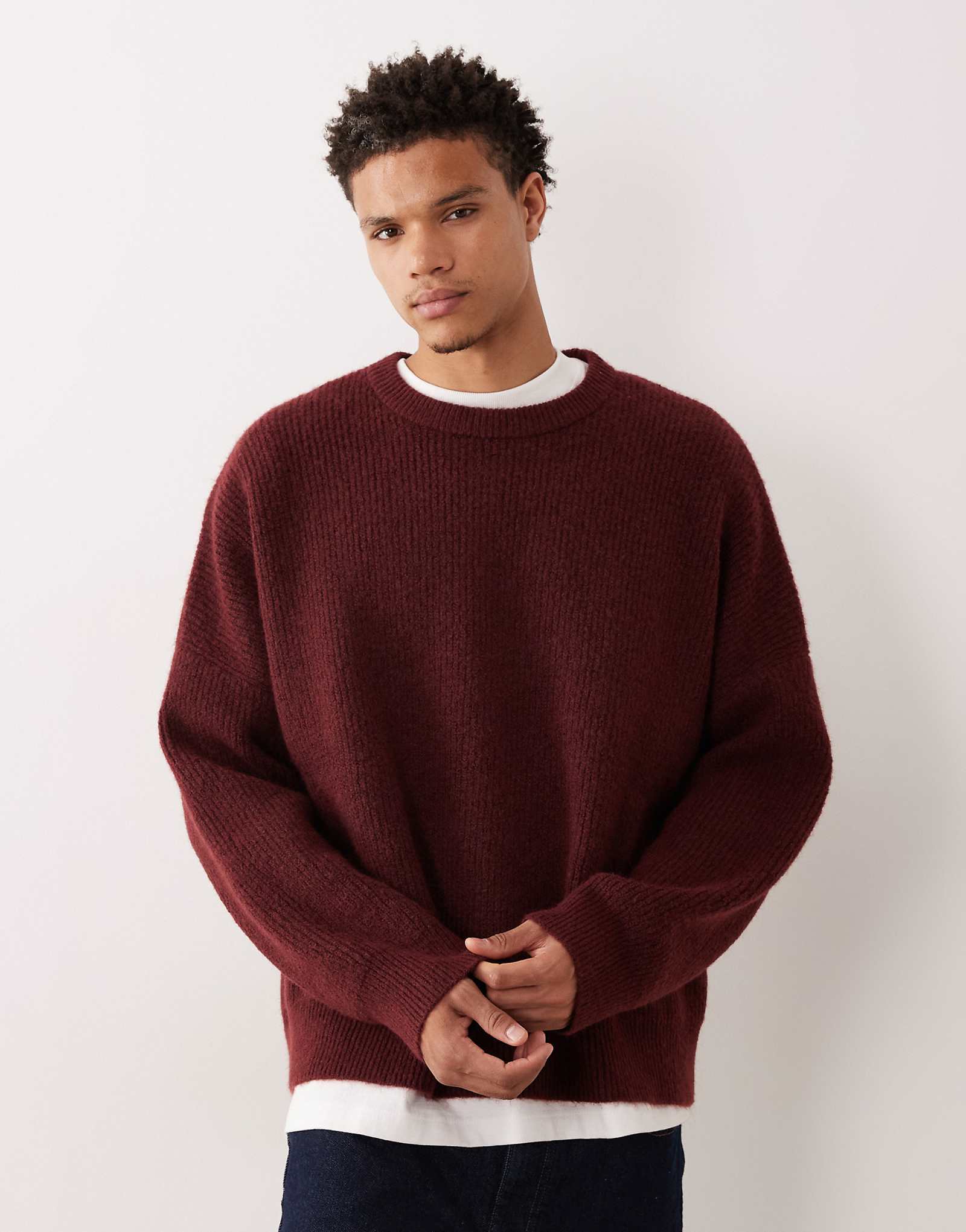 ASOS DESIGN super oversize burgundy 12990₽