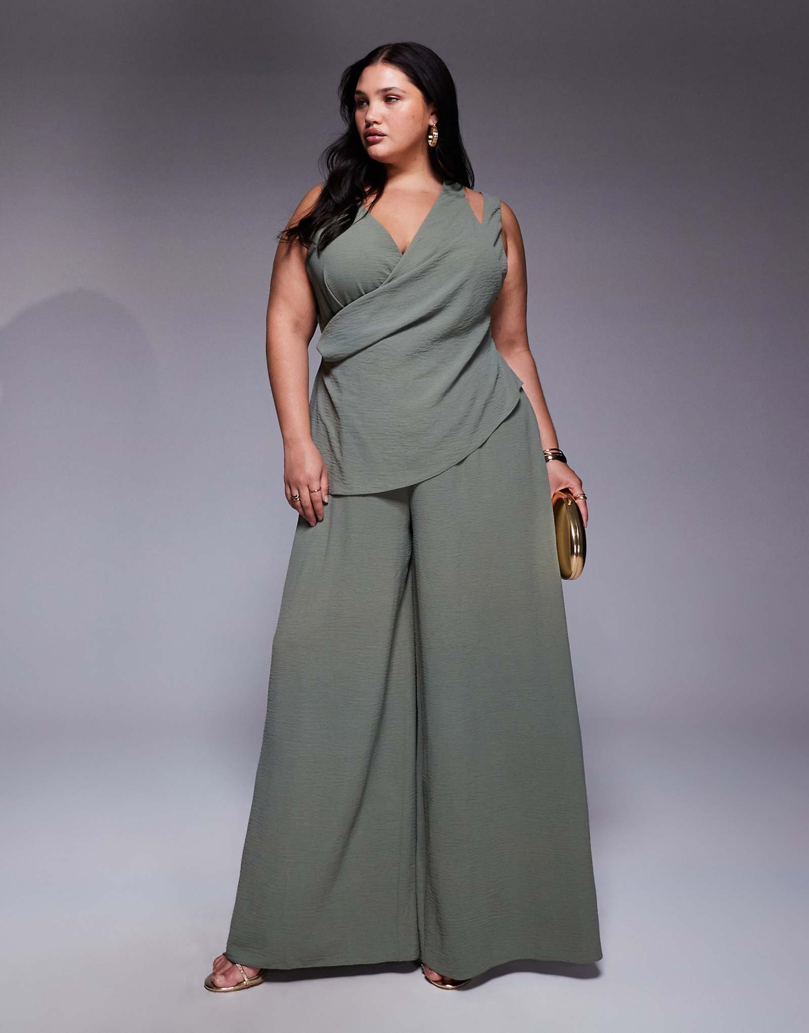 ASOS DESIGN Curve olive green 8190₽