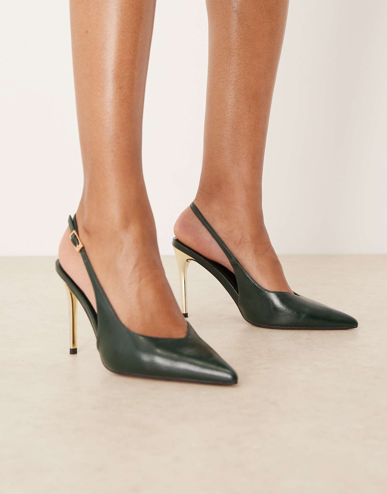 Phoenix slingback ASOS DESIGN - forest green 8890₽