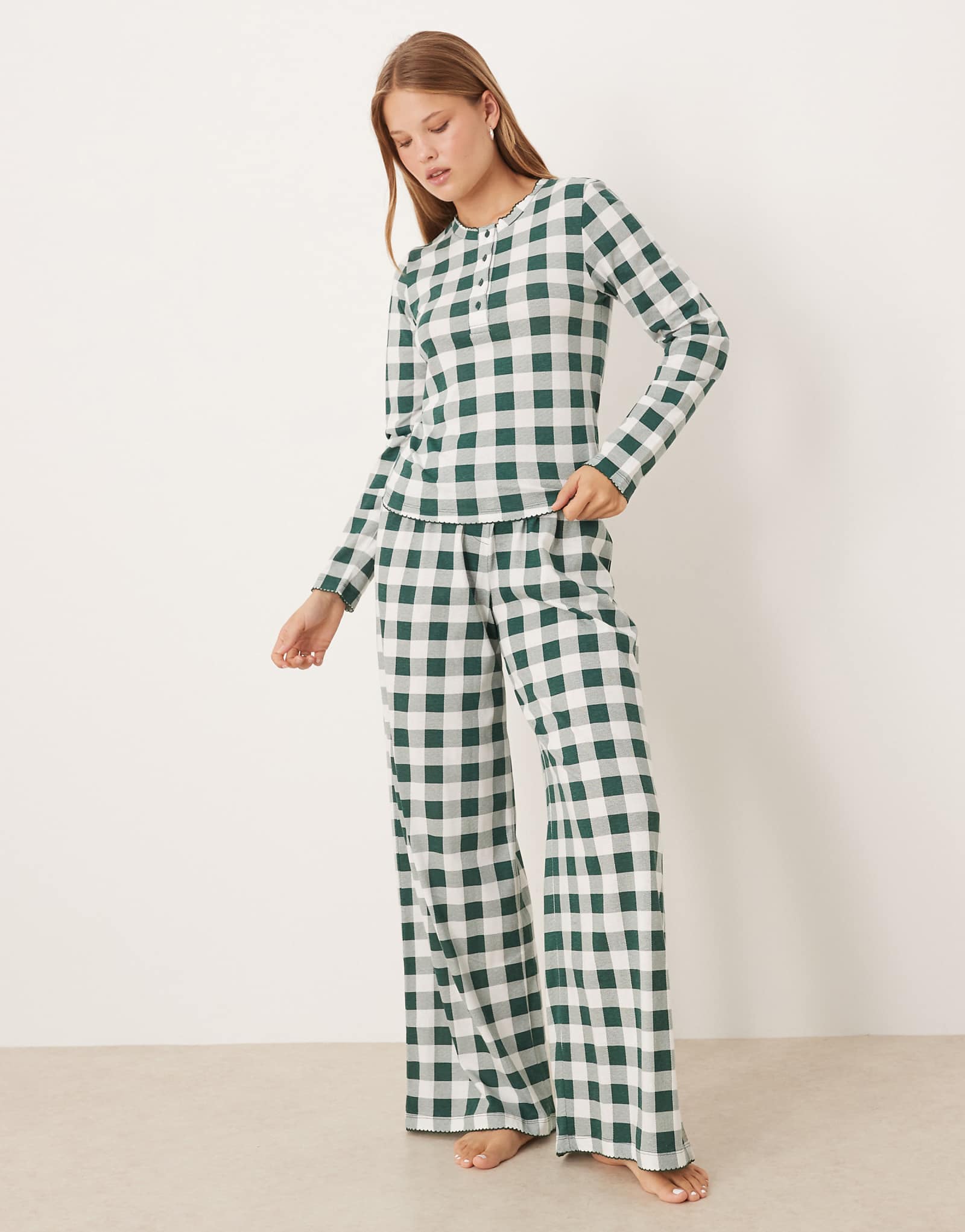 ASOS DESIGN mix -match green check 6490₽
