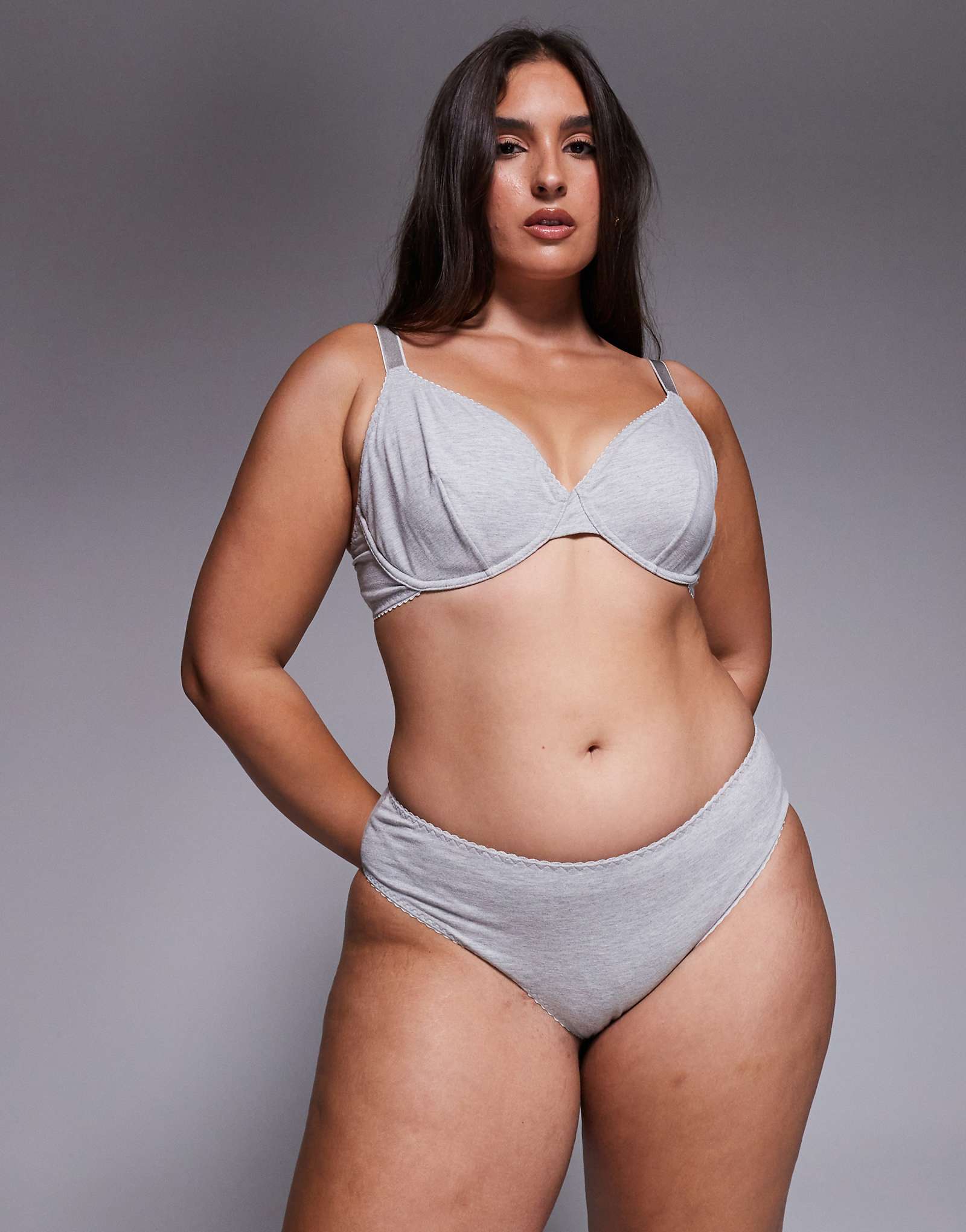 ASOS DESIGN Curve Mila- 2 gray heather 2090₽