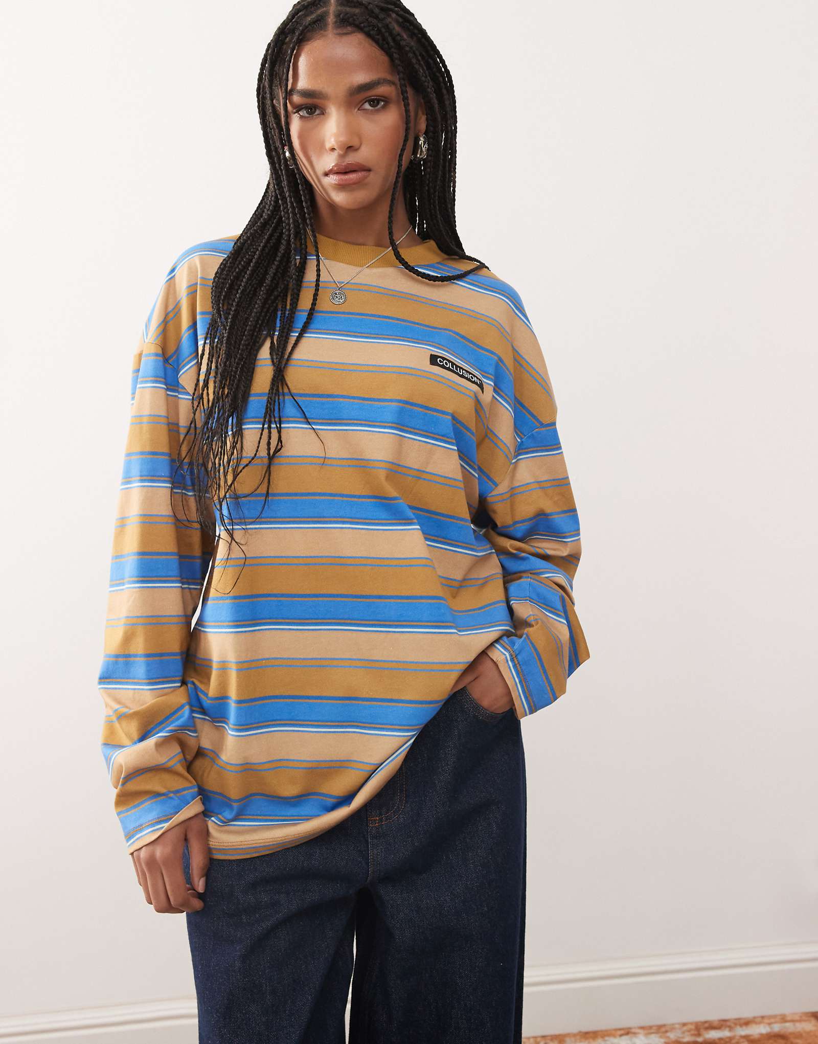 COLLUSION anti-fit multi stripe 5690₽