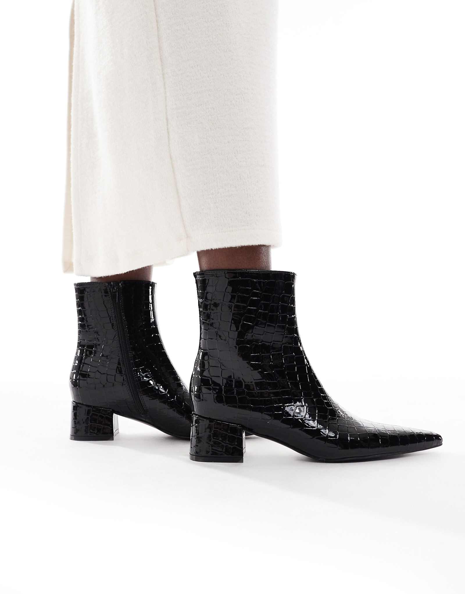 schuh Bridget black croc