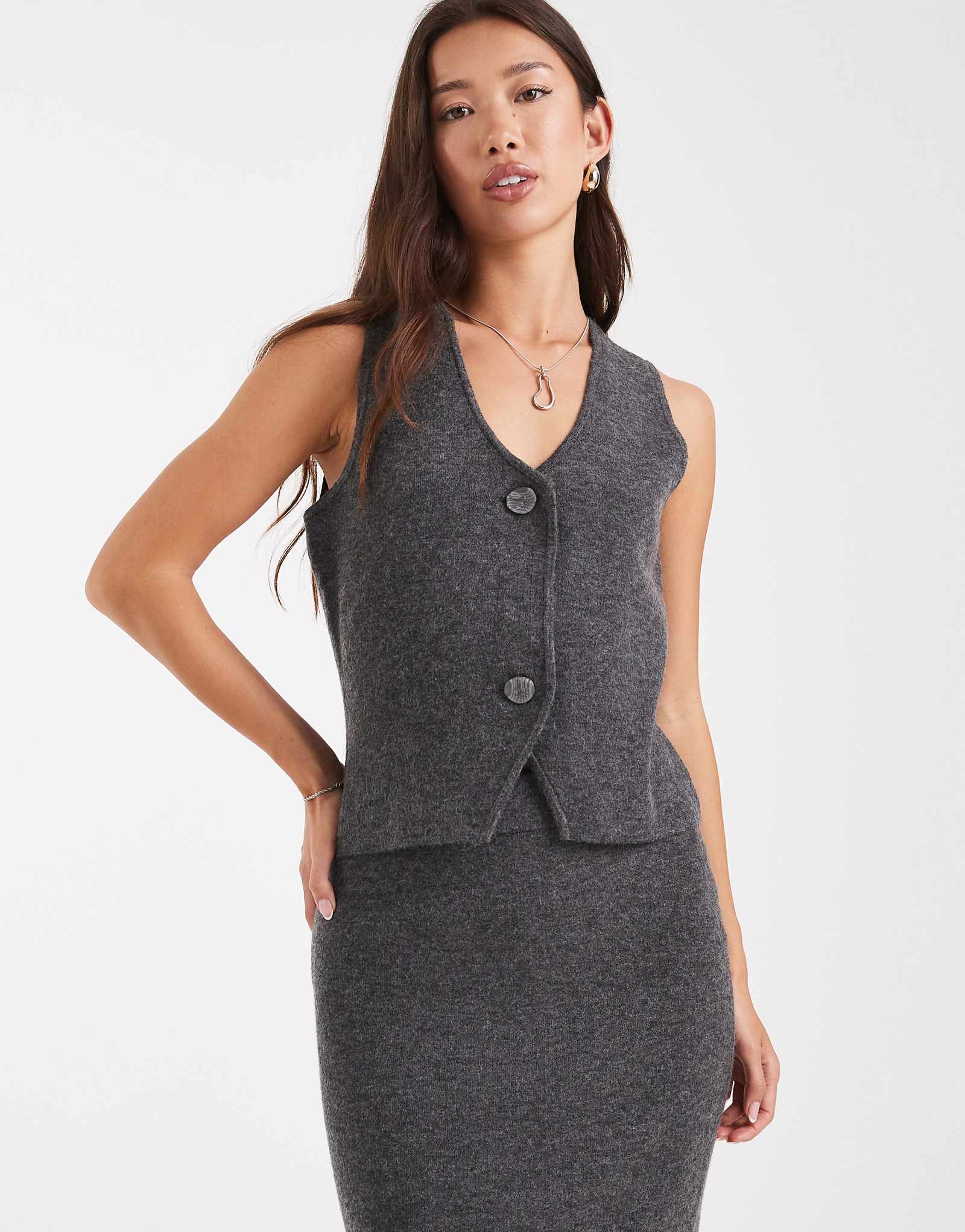 Vero Moda - medium gray melange 6590₽