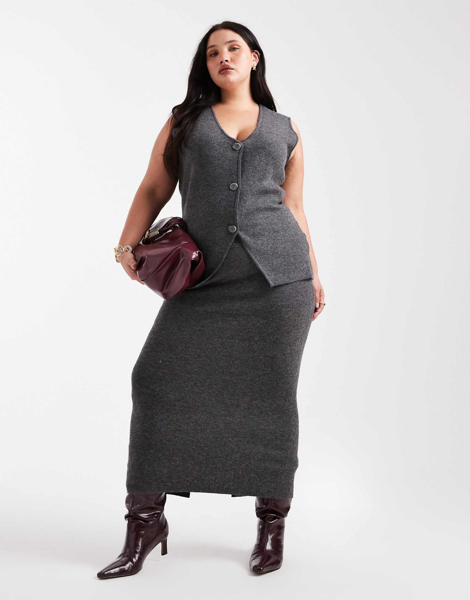 Vero Moda Curve - medium gray melange 6090₽