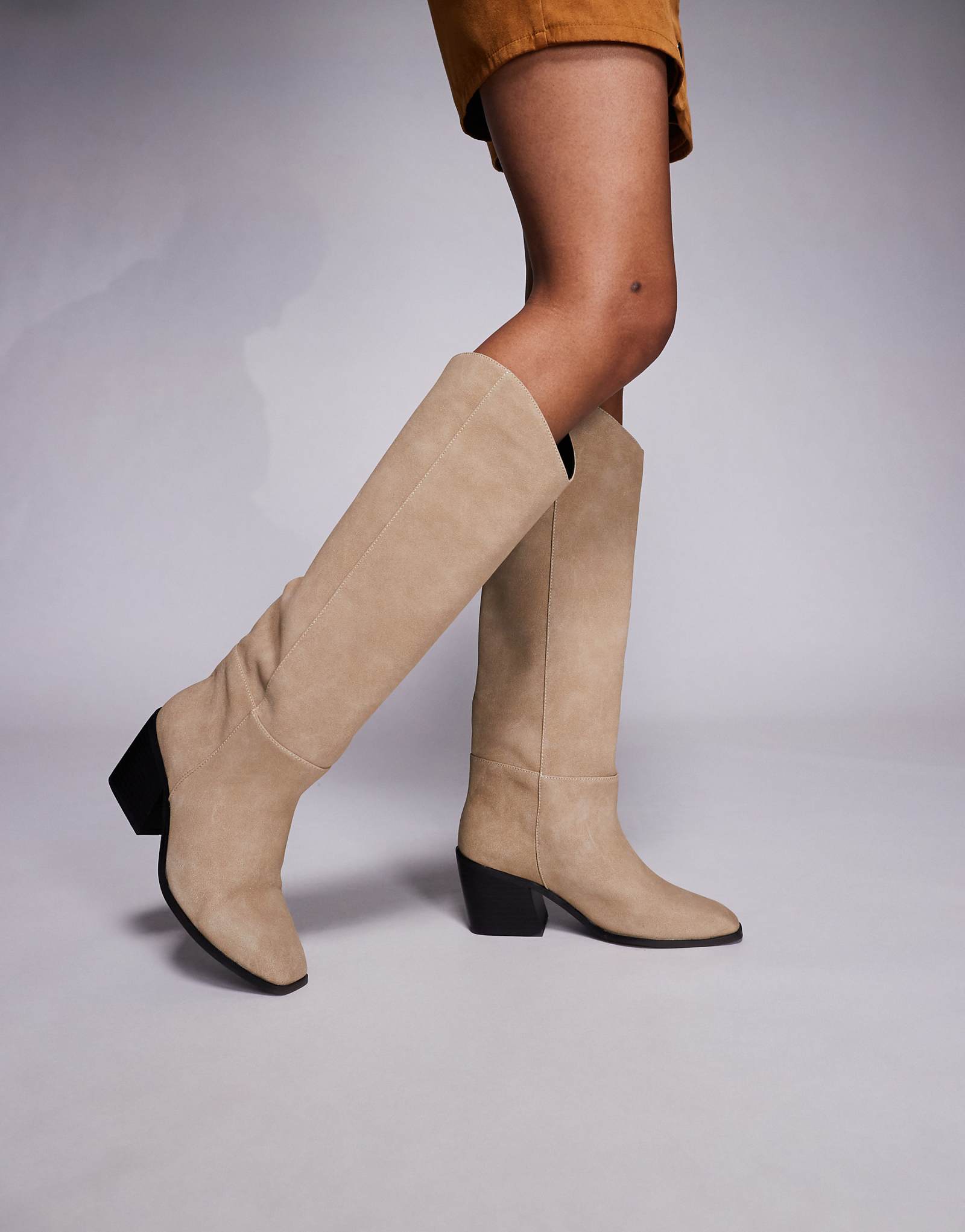 Simmi London Dallas western    stone stone faux suede