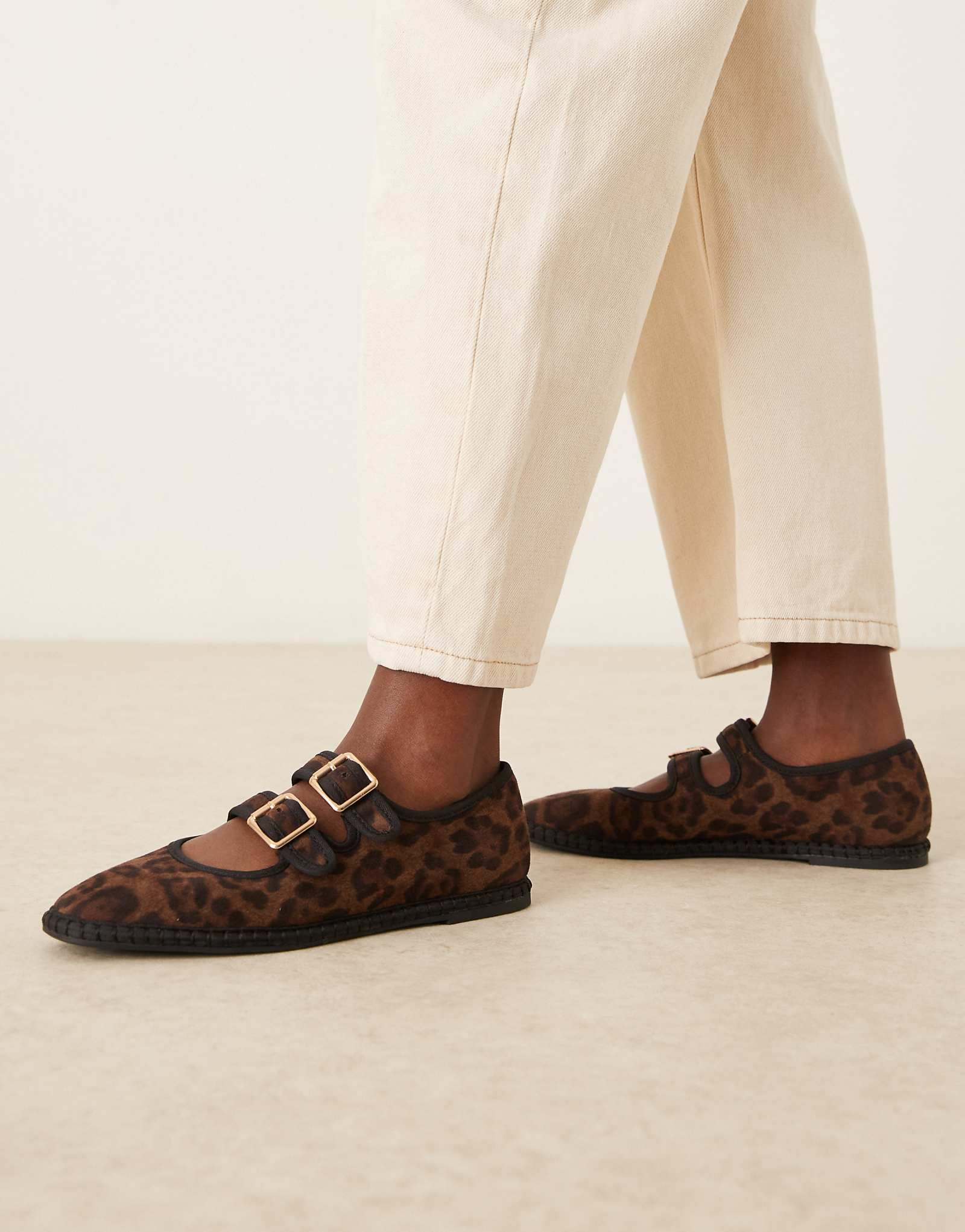 Mary jane ASOS DESIGN Lumina leopard 9790₽