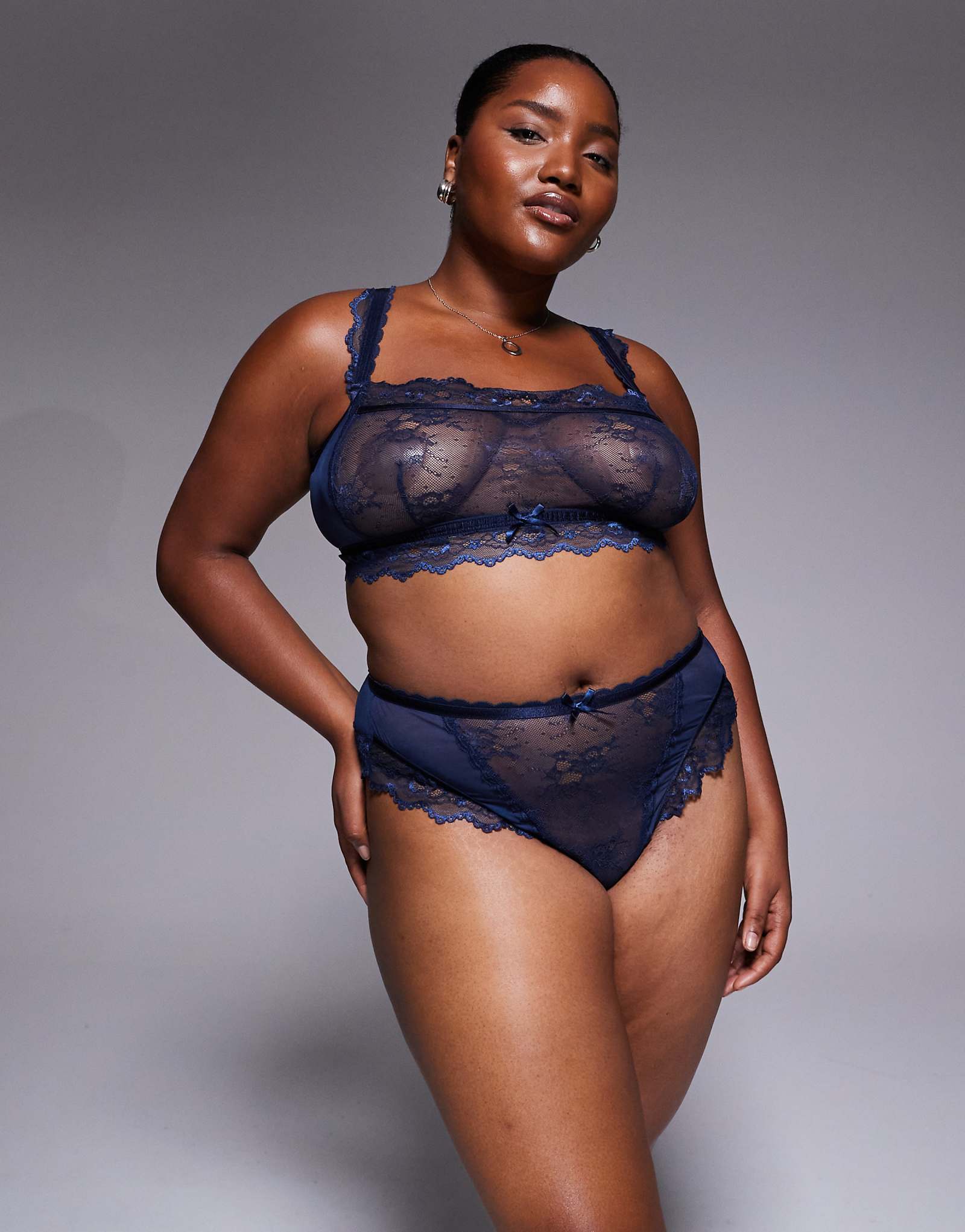 ASOS DESIGN Curve Ivy - navy 1790₽