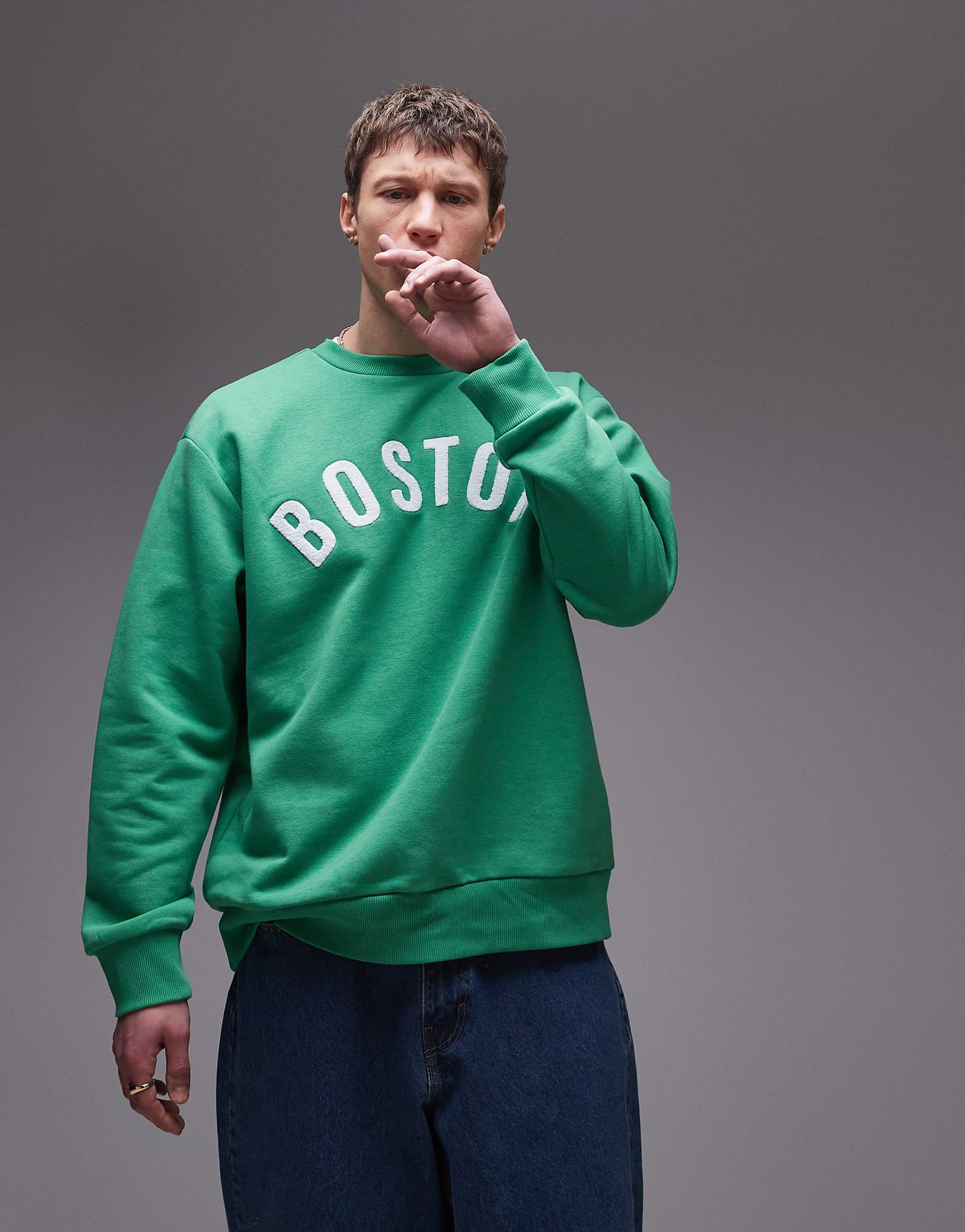 Topman oversize fit green 7690₽