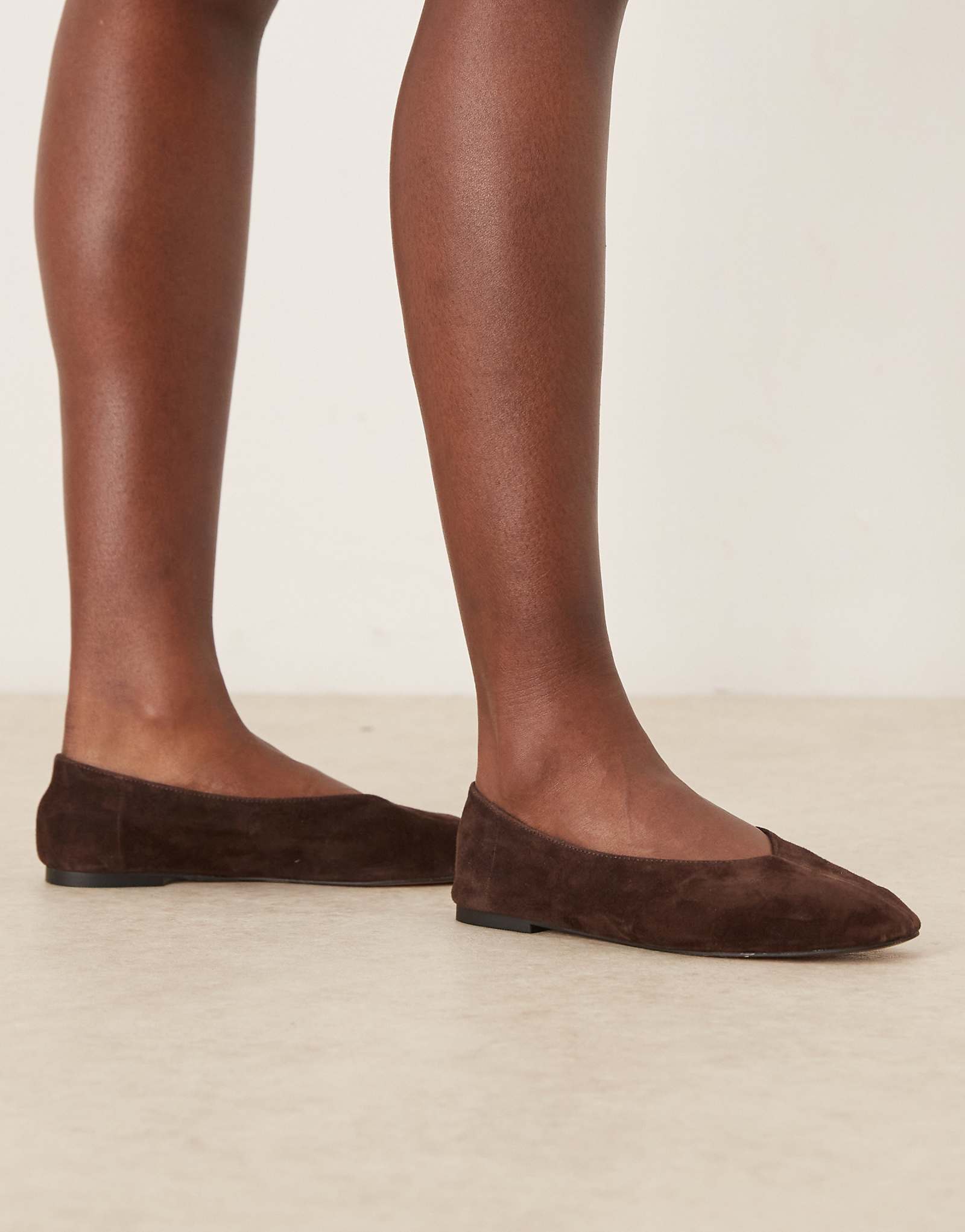 ASOS DESIGN Lawn - brown suede 11890₽