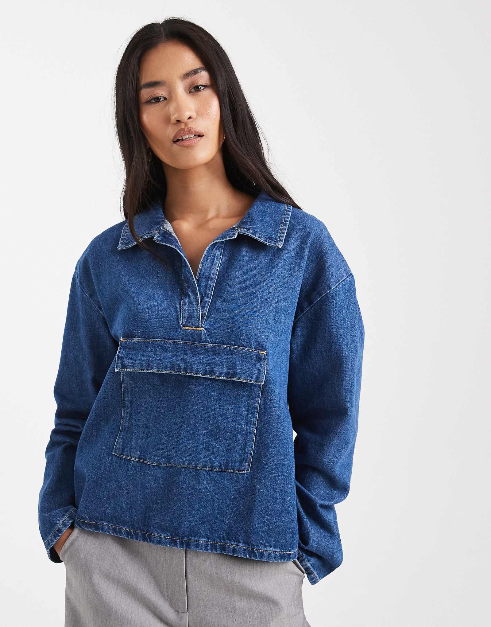 ASOS   - -  mid blue