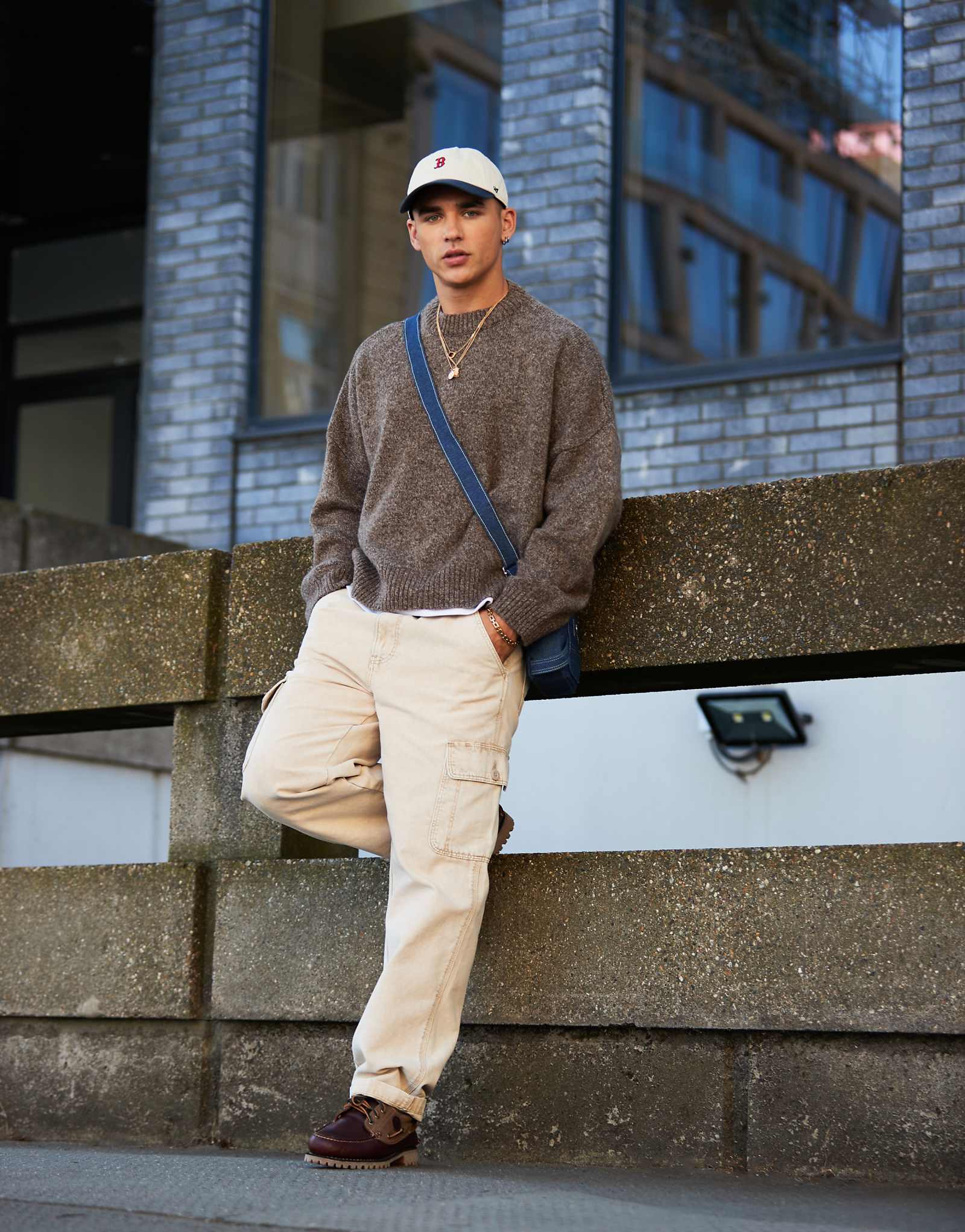 ASOS DESIGN     brown marl