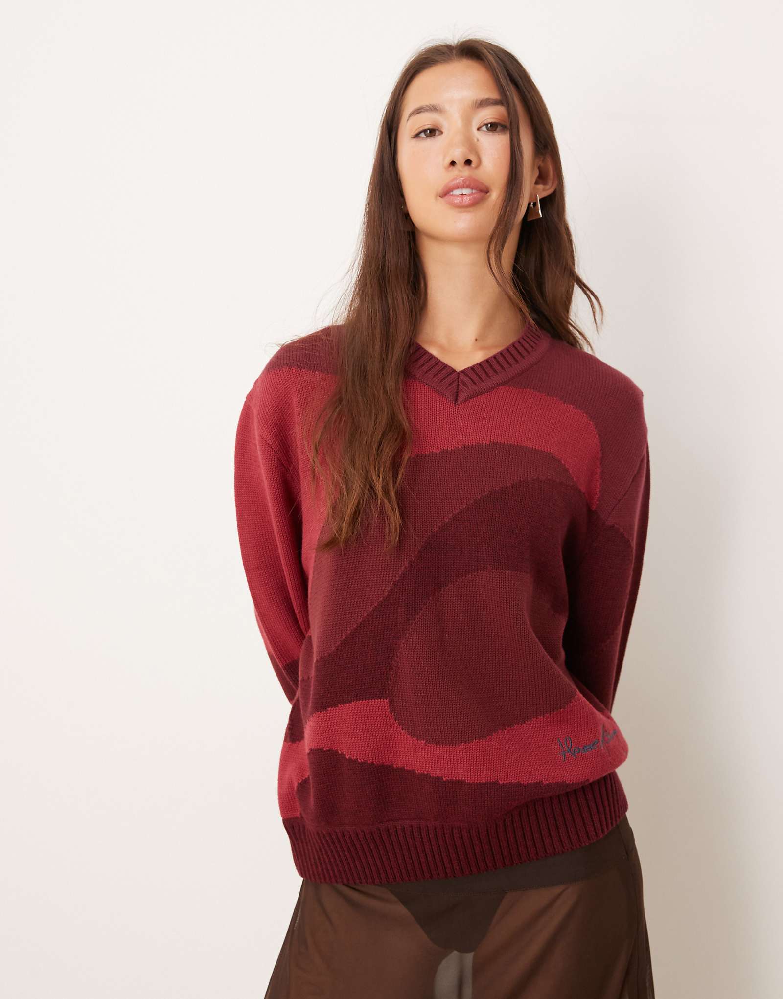 - House of Sunny swirl ruby red 20690₽