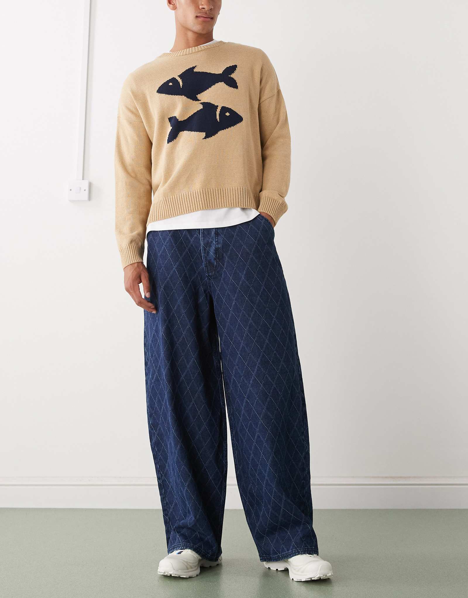 - COLLUSION XL - navy jacquard 10590₽