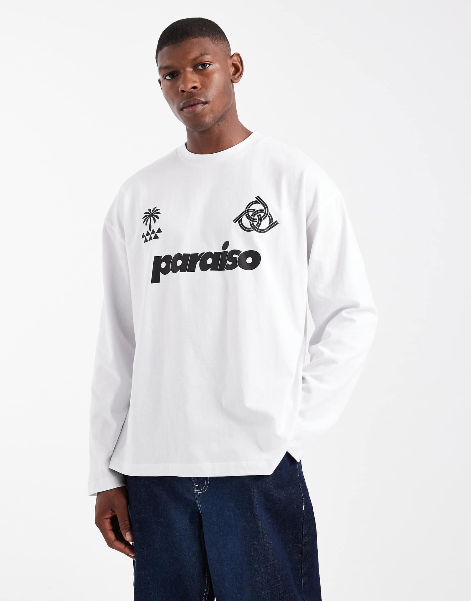 ASOS DESIGN oversize paraiso WHITE 6490₽