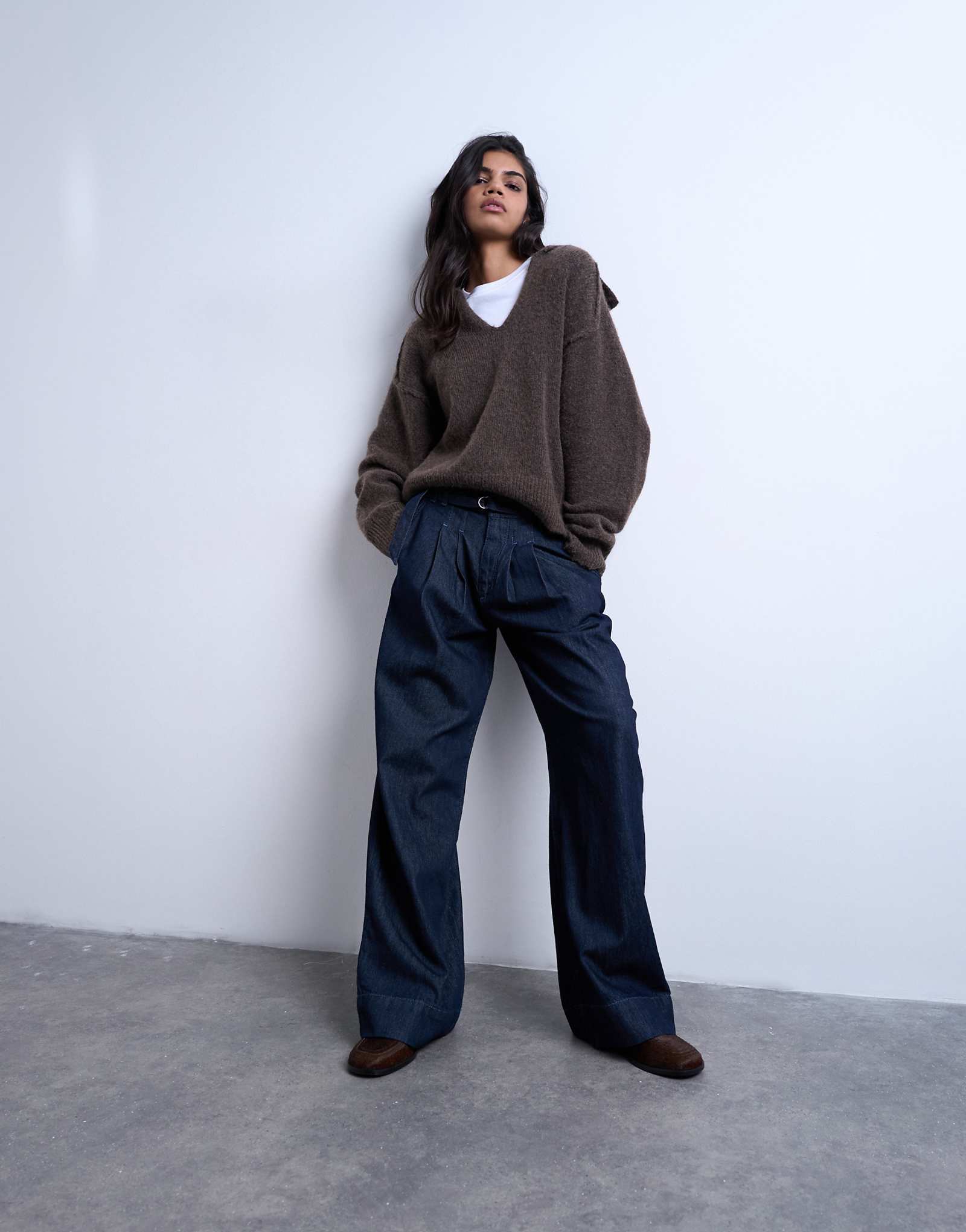 Topshop super high rise rinse indigo 11090₽