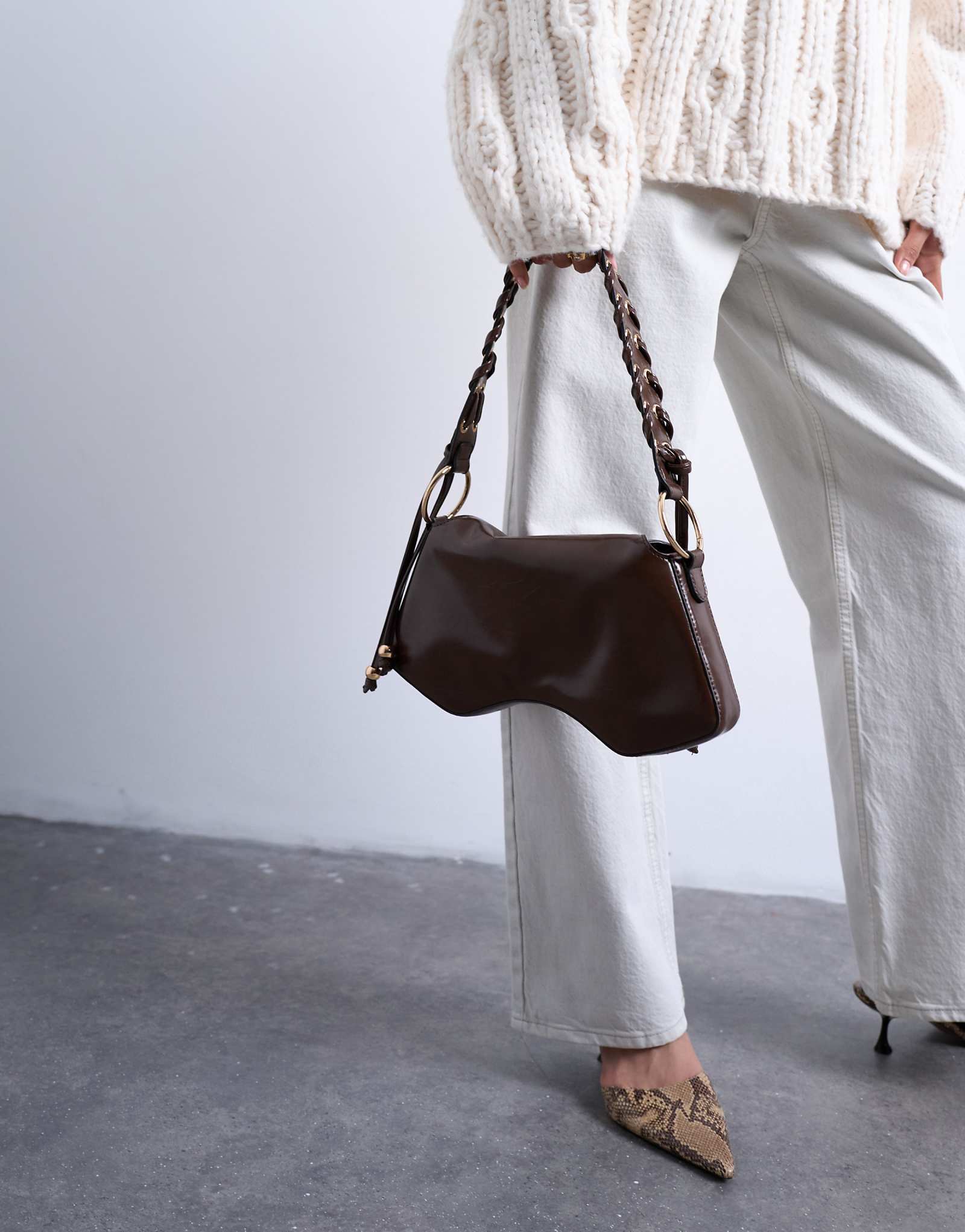 Topshop Sarah whipstitch chocolate 9590₽