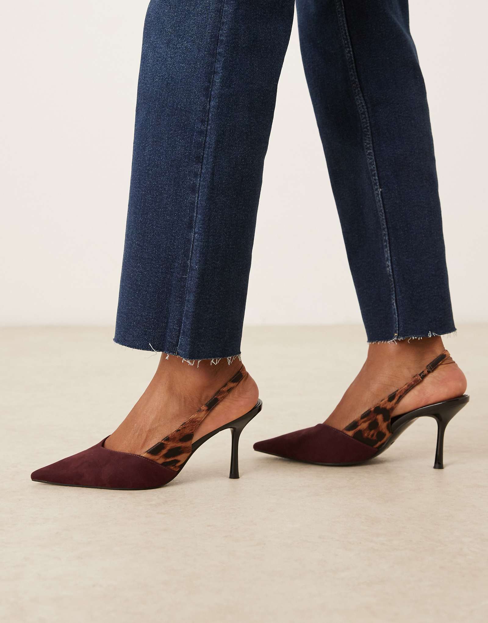 Sabrina - ASOS burgundy leopard 9290₽