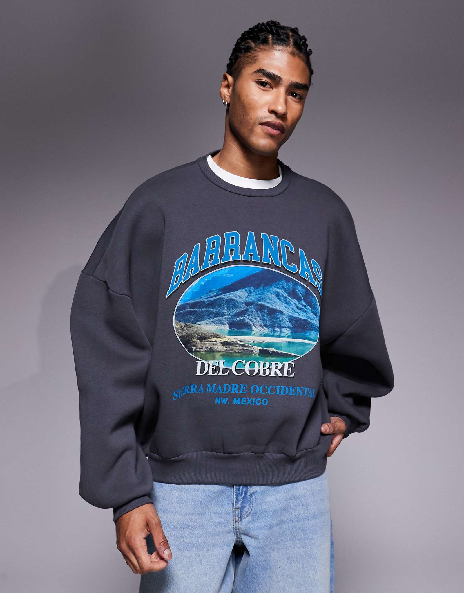 ASOS DESIGN extreme oversize      asphalt