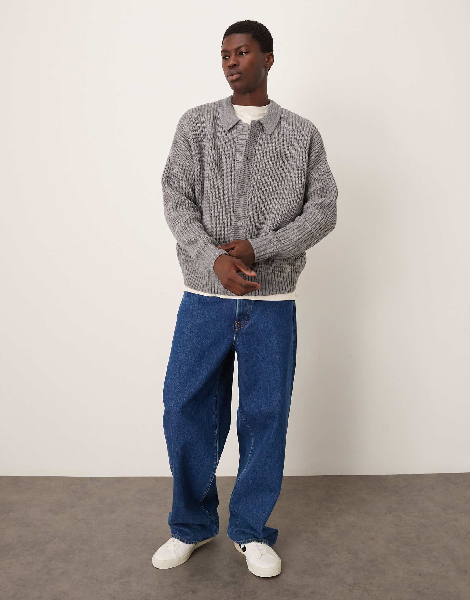 ASOS DESIGN     gray heather