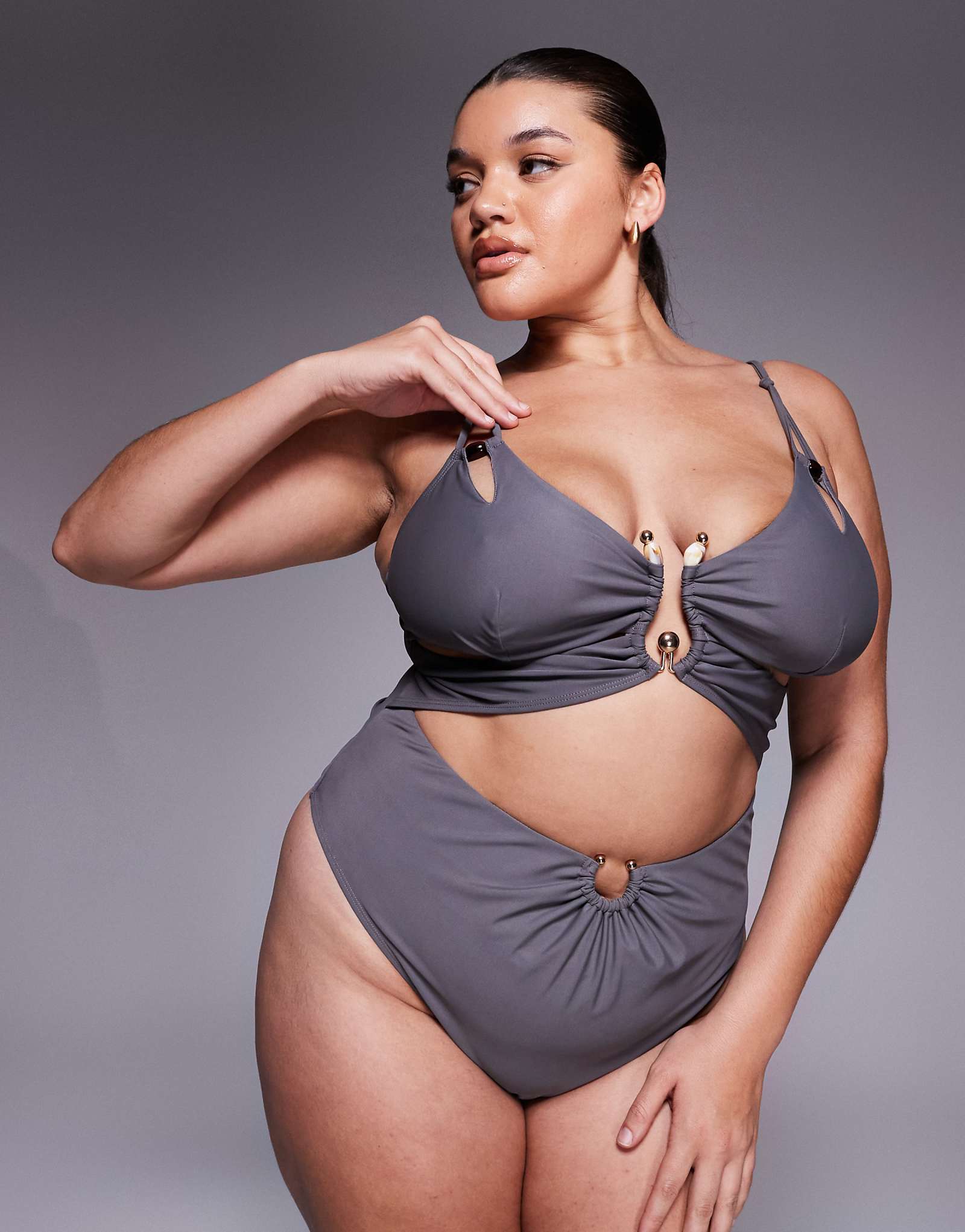 ASOS DESIGN Curve Lucie gray 14090₽