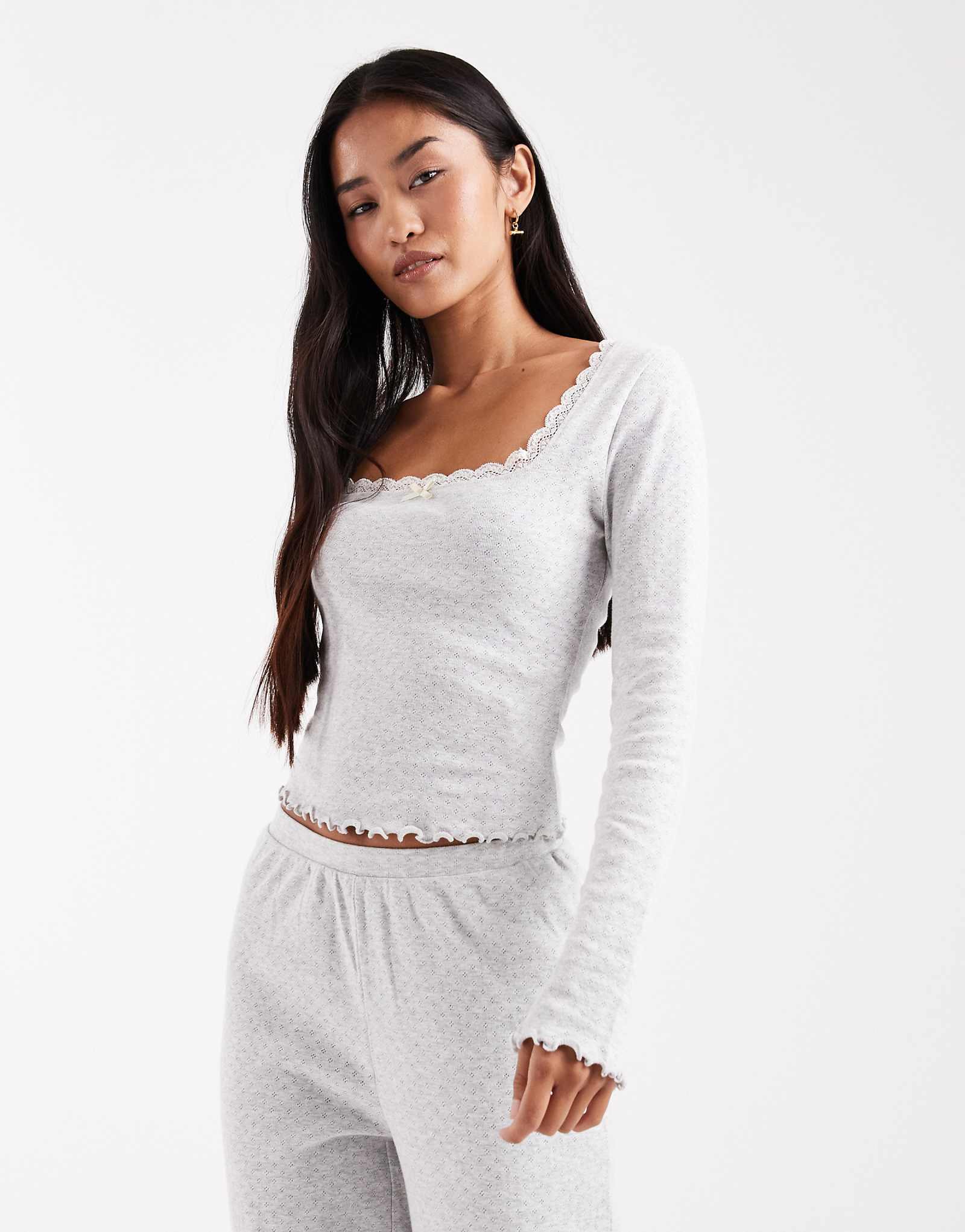 - Miss Selfridge pointelle gray 5490₽