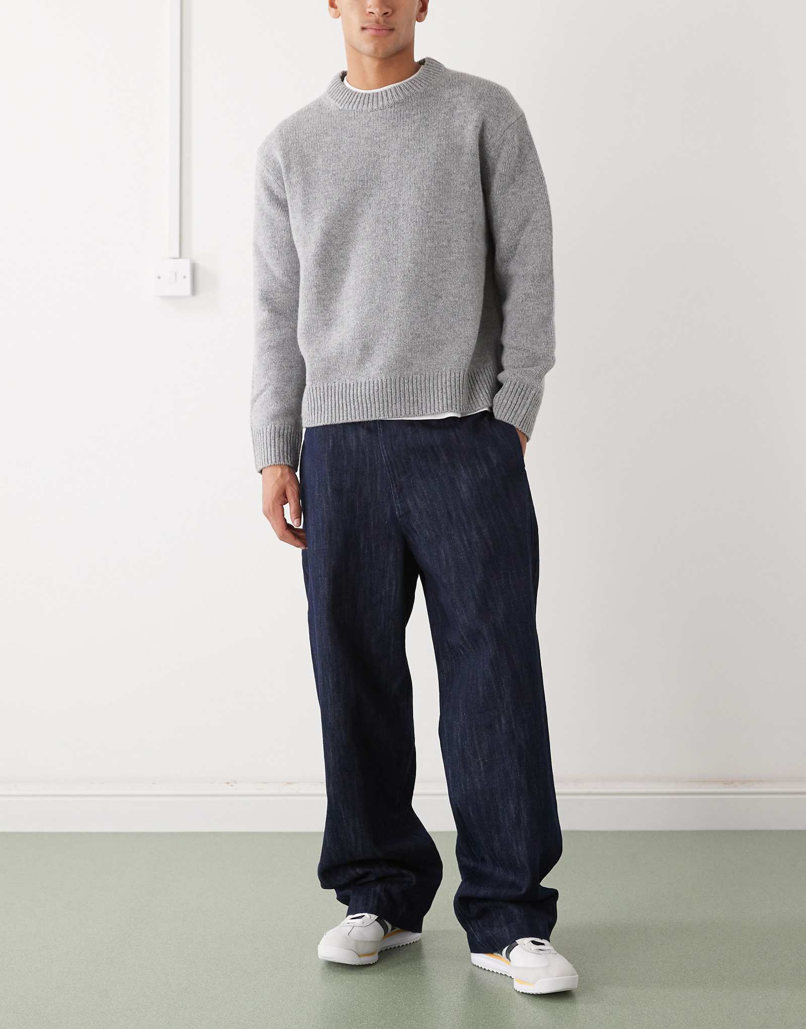 chino fit blue slub 14590₽