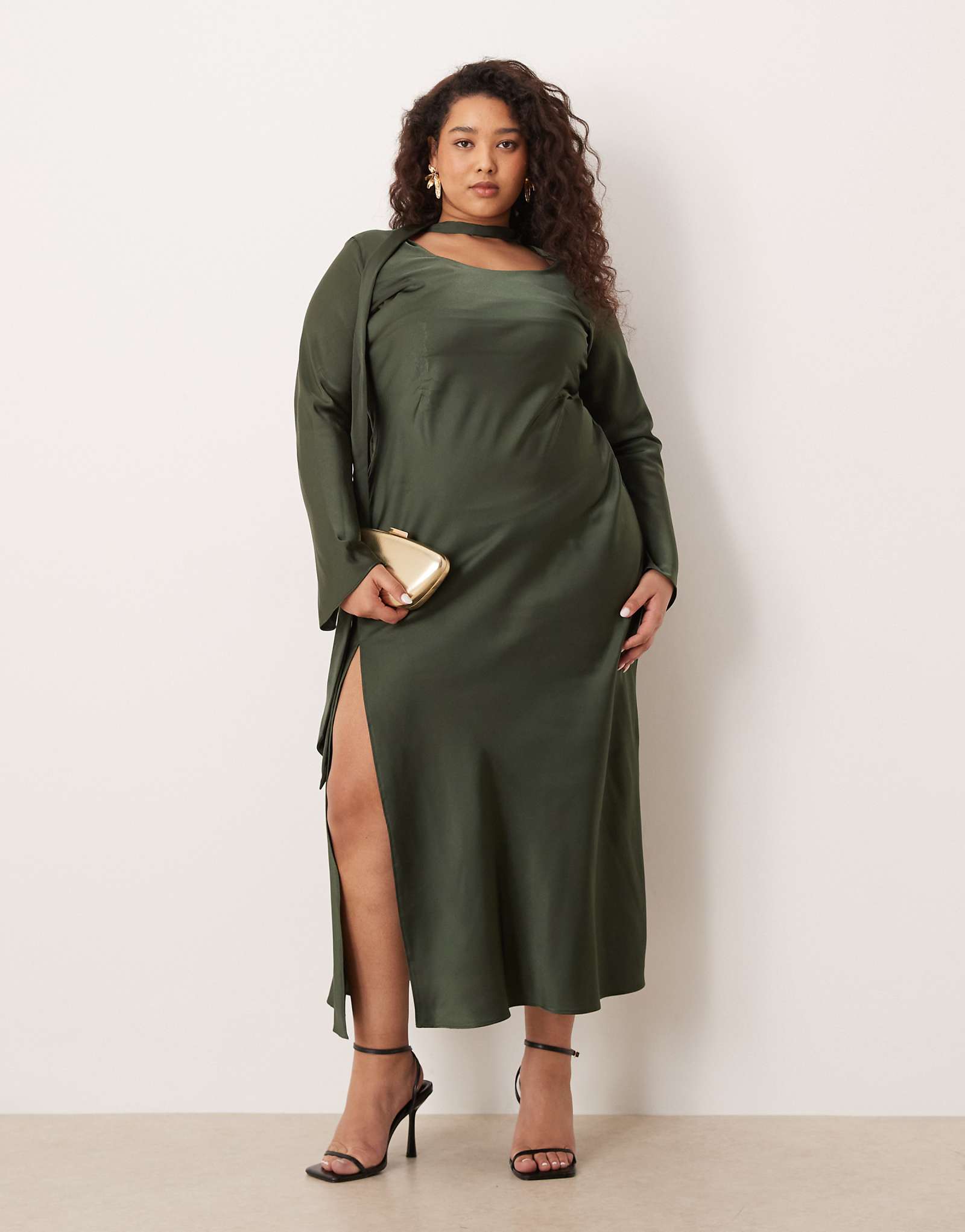 - - v- ASOS DESIGN Curve dark green 7390₽