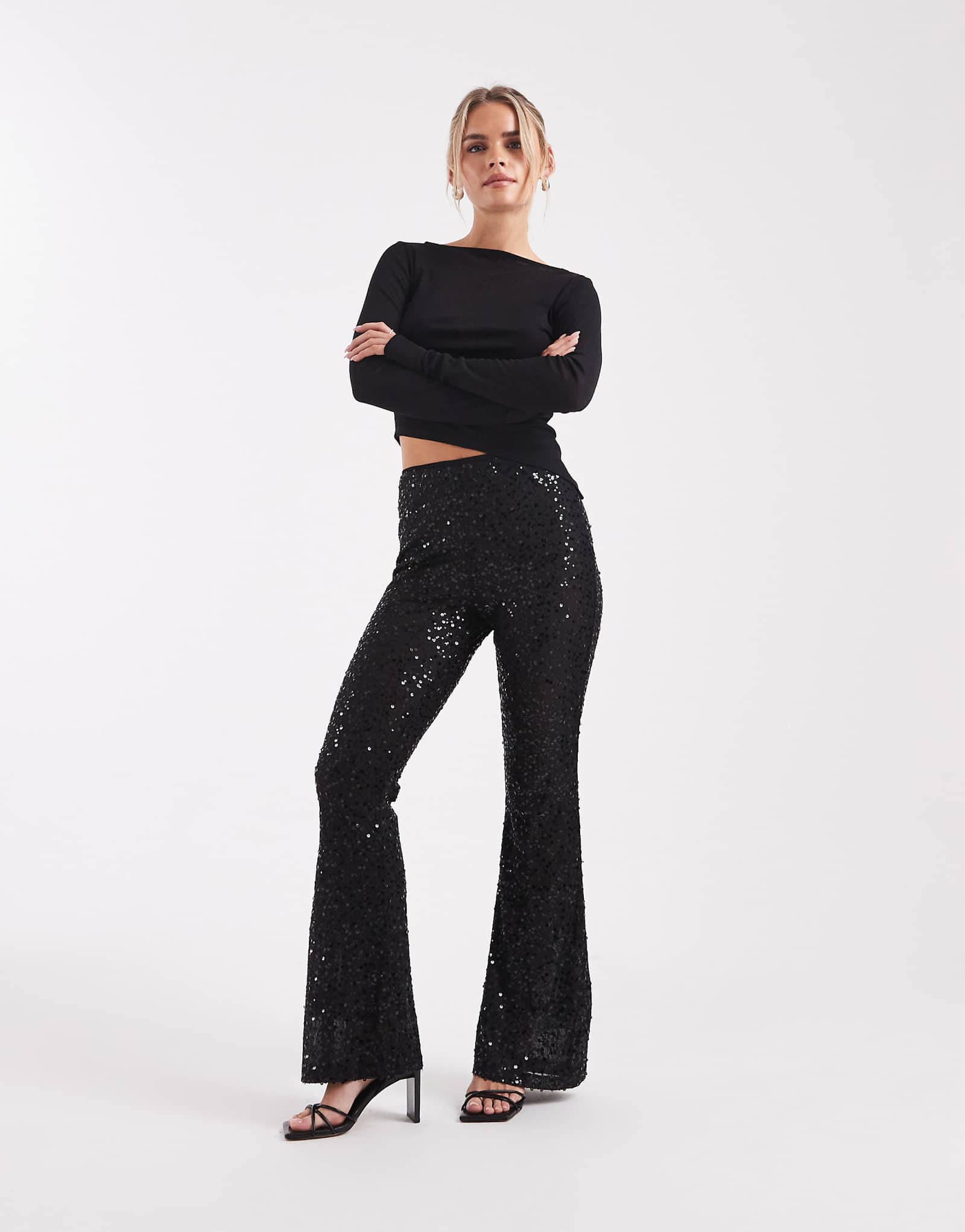 Petite wiggle ASOS DESIGN black 12490₽