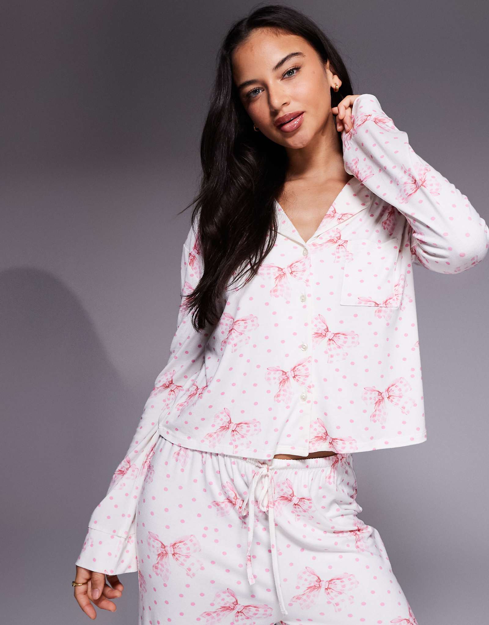 Kaiia - pink polka-dot bows 8890₽