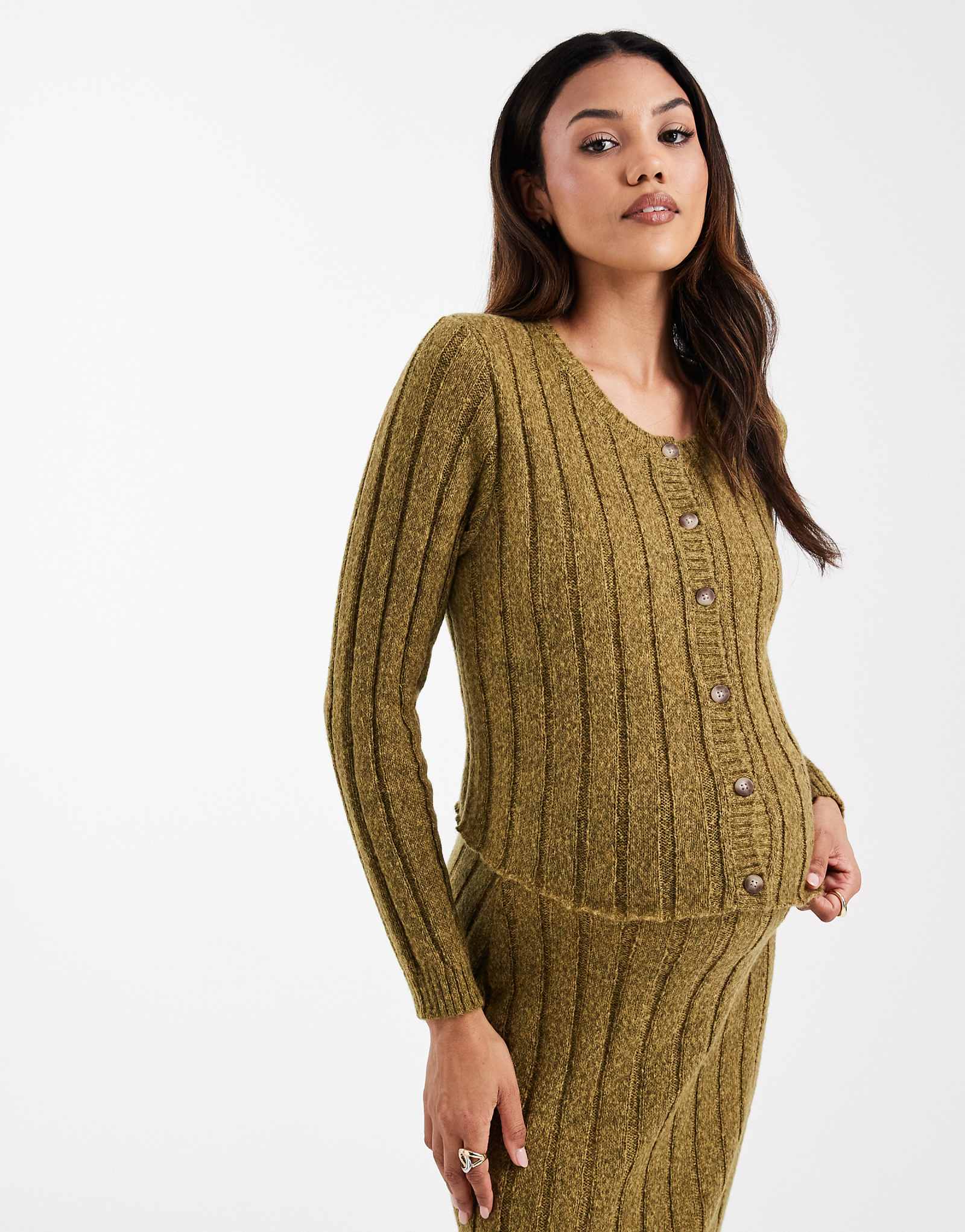 Mamalicious   -   heathered chartreuse