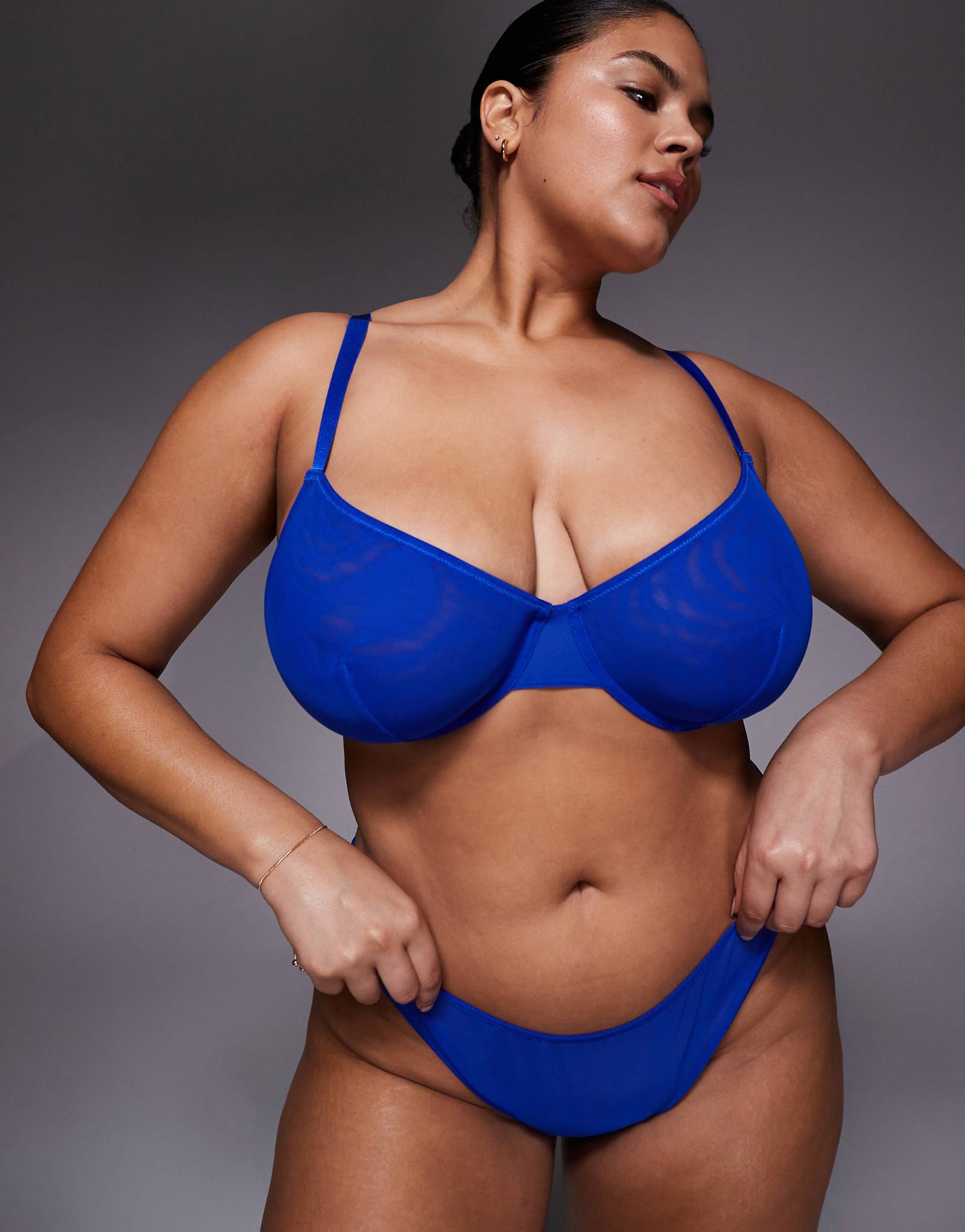 ASOS DESIGN Curve Tammy mesh cobalt 3690₽