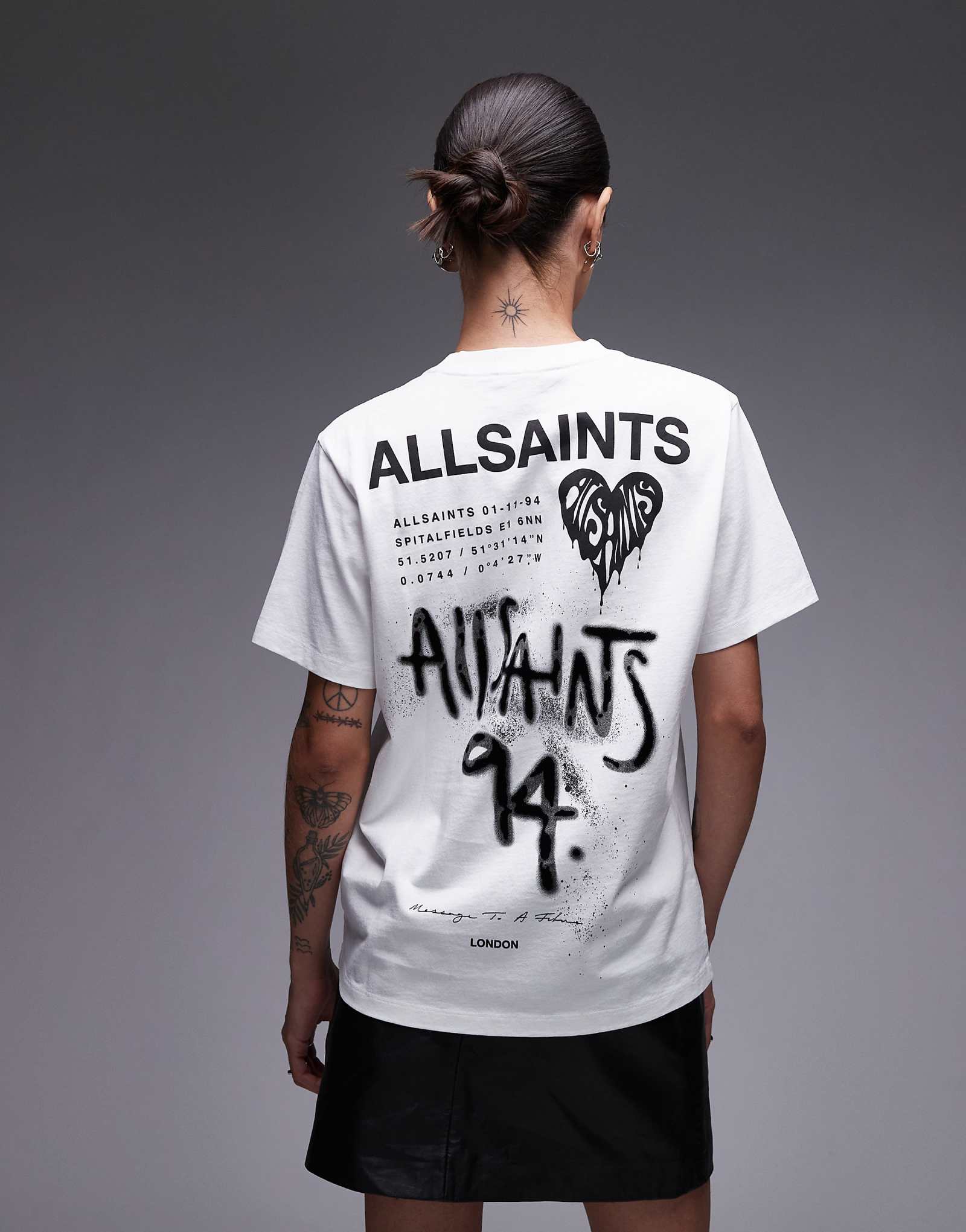 AllSaints boyfriend fit Optic white 14890₽
