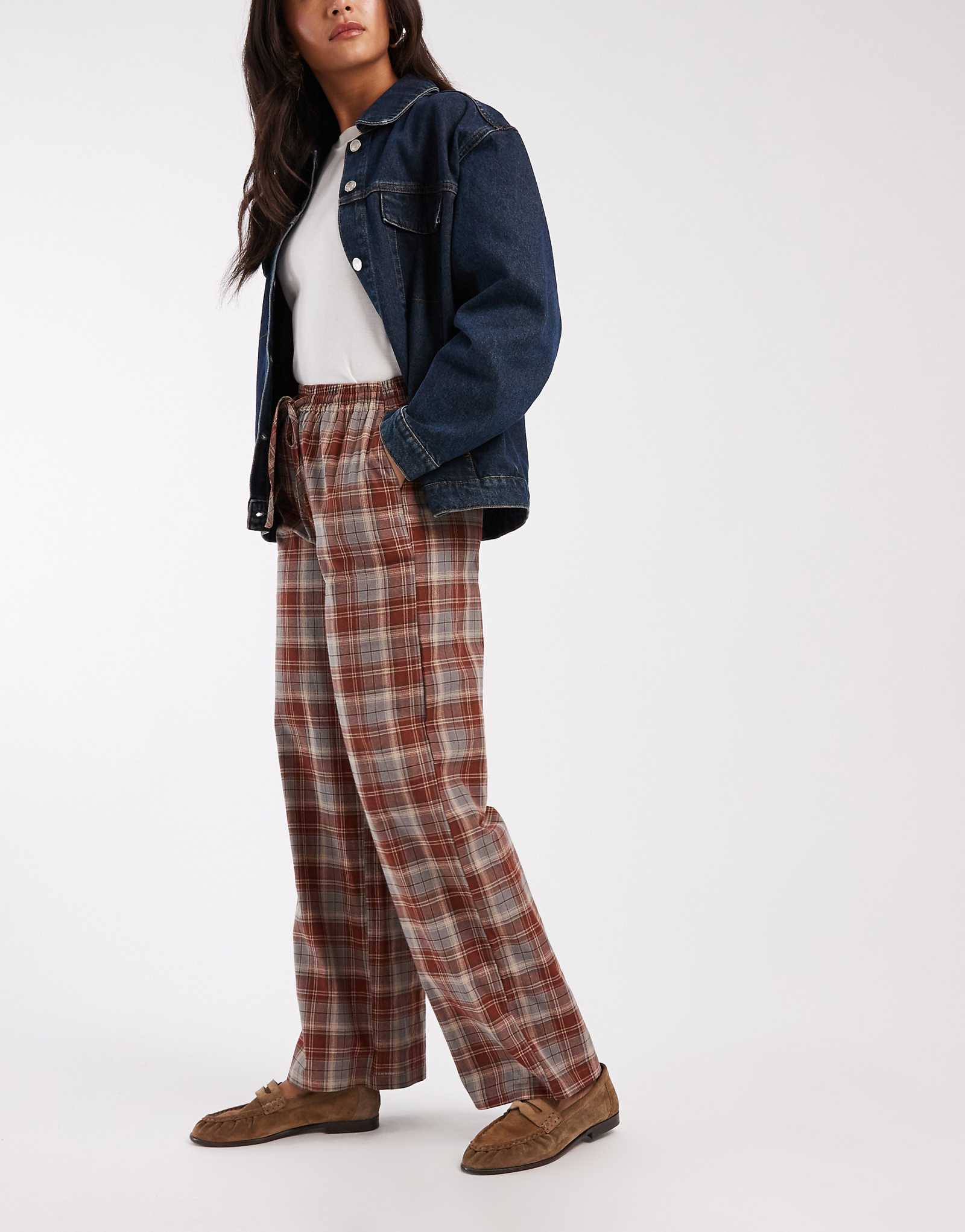 Daisy Street red blue plaid 9390₽