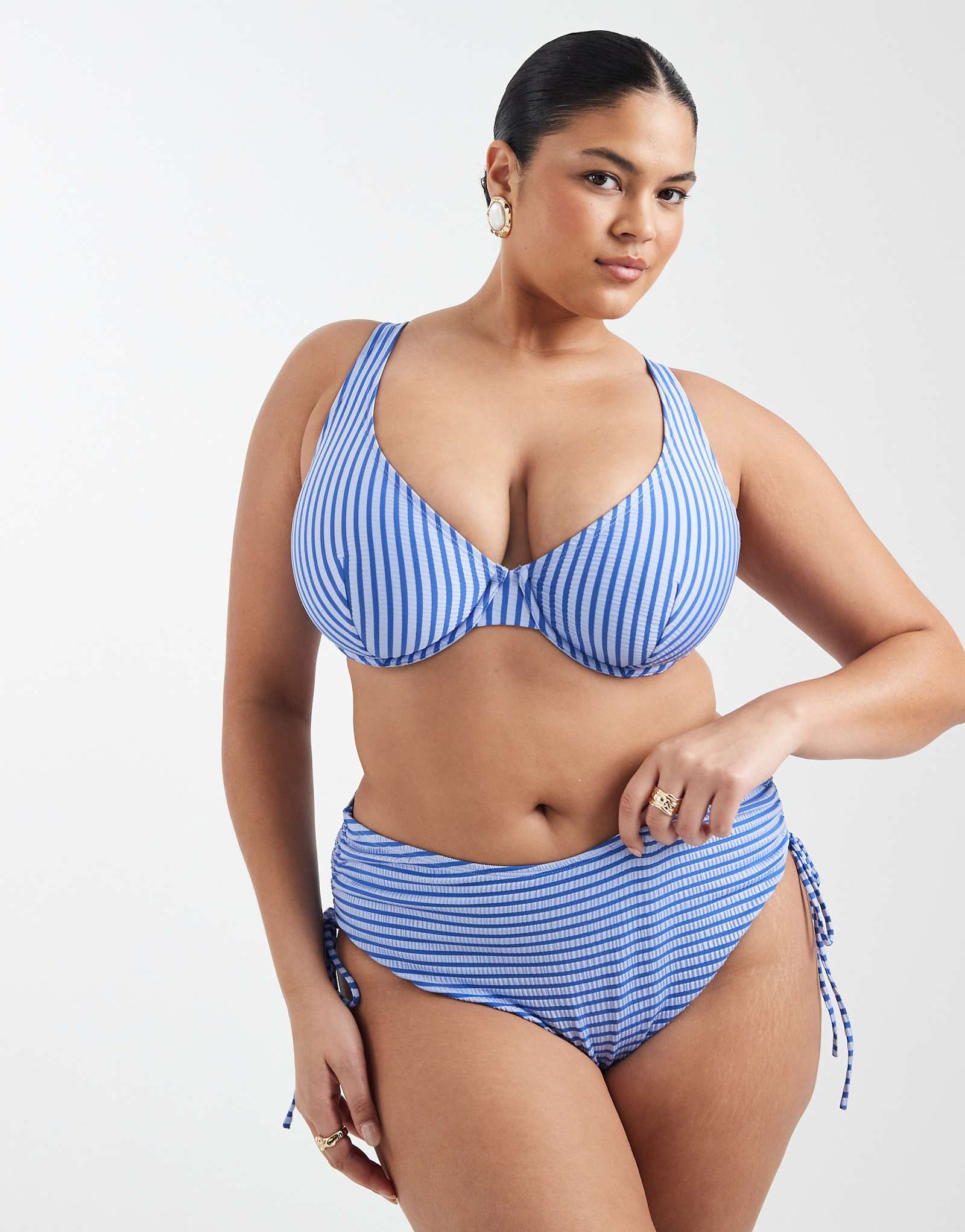 - ASOS DESIGN Curve Violet Marina del Rey blue stripe 7590₽