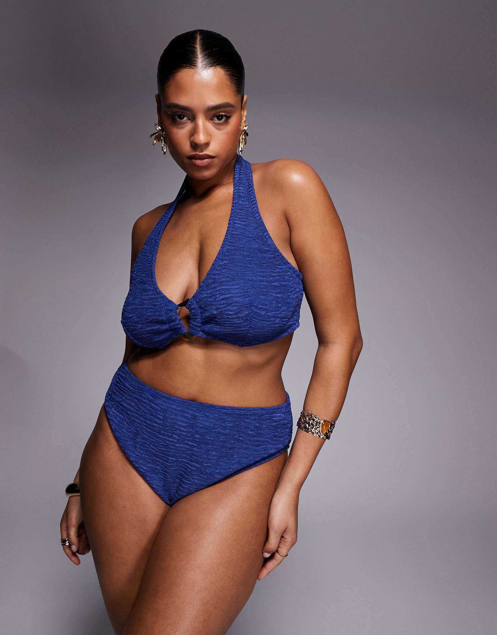 - ASOS DESIGN Curve Oceana molten - navy 8190₽