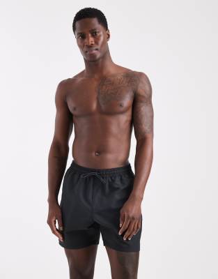 ДизайнерскиеплавательныешортыASOSсреднейдлинычерногоцветаblack