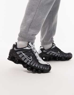 Кроссовки Nike Shox TL черно-белого цвета black