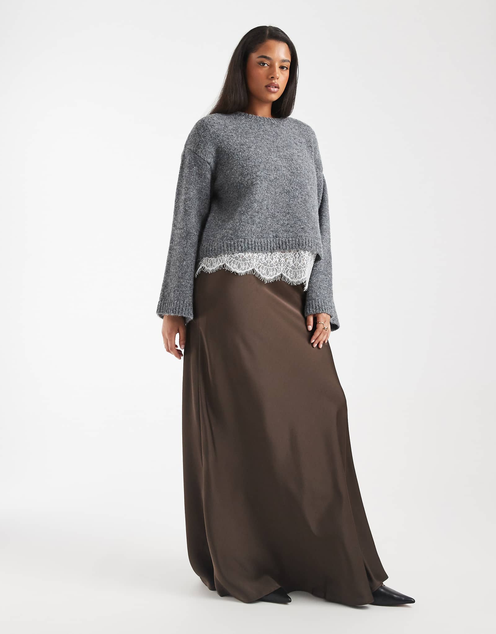 - Vero Moda Curve -  chocolate brown