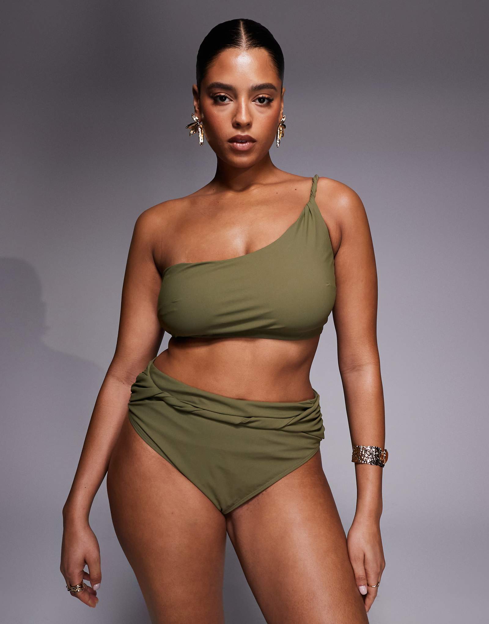 - Tina Twisted paper touch ASOS DESIGN Curve khaki 7590₽