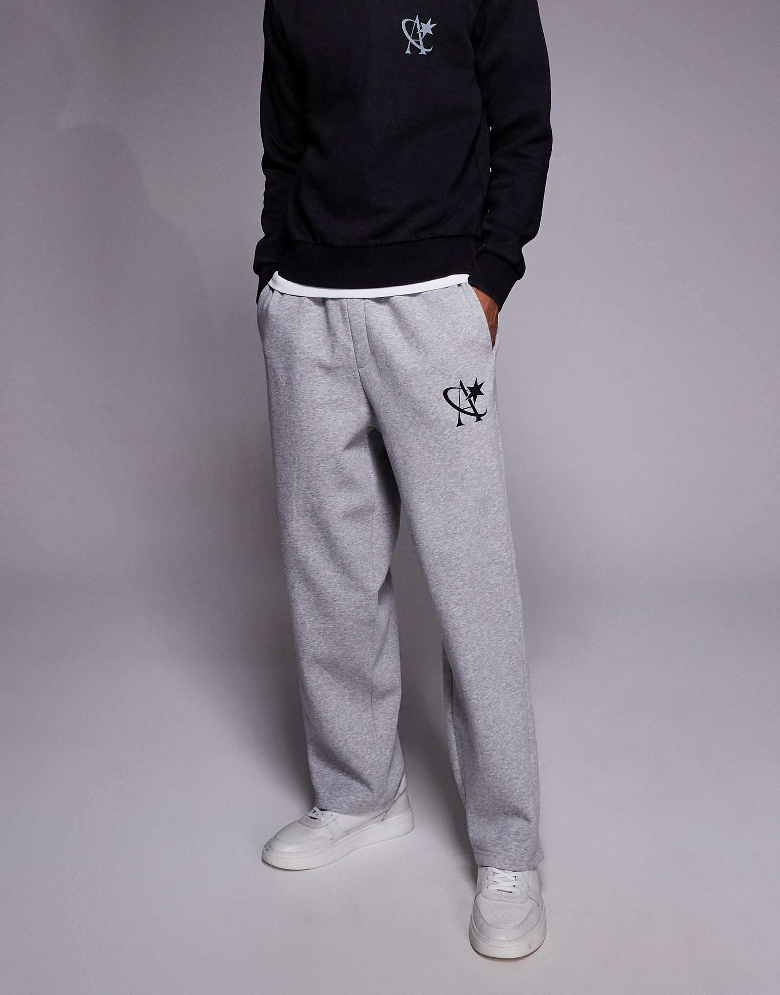 ADPT   star -  light gray melange