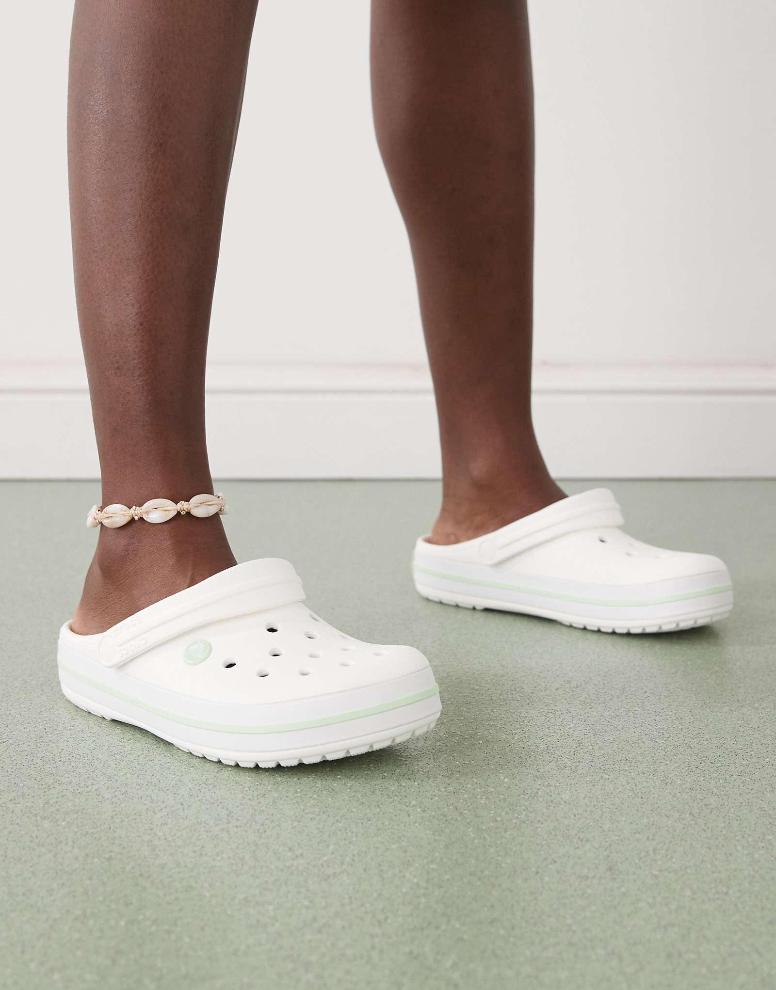Crocs Crocband whiteserene green 20790₽
