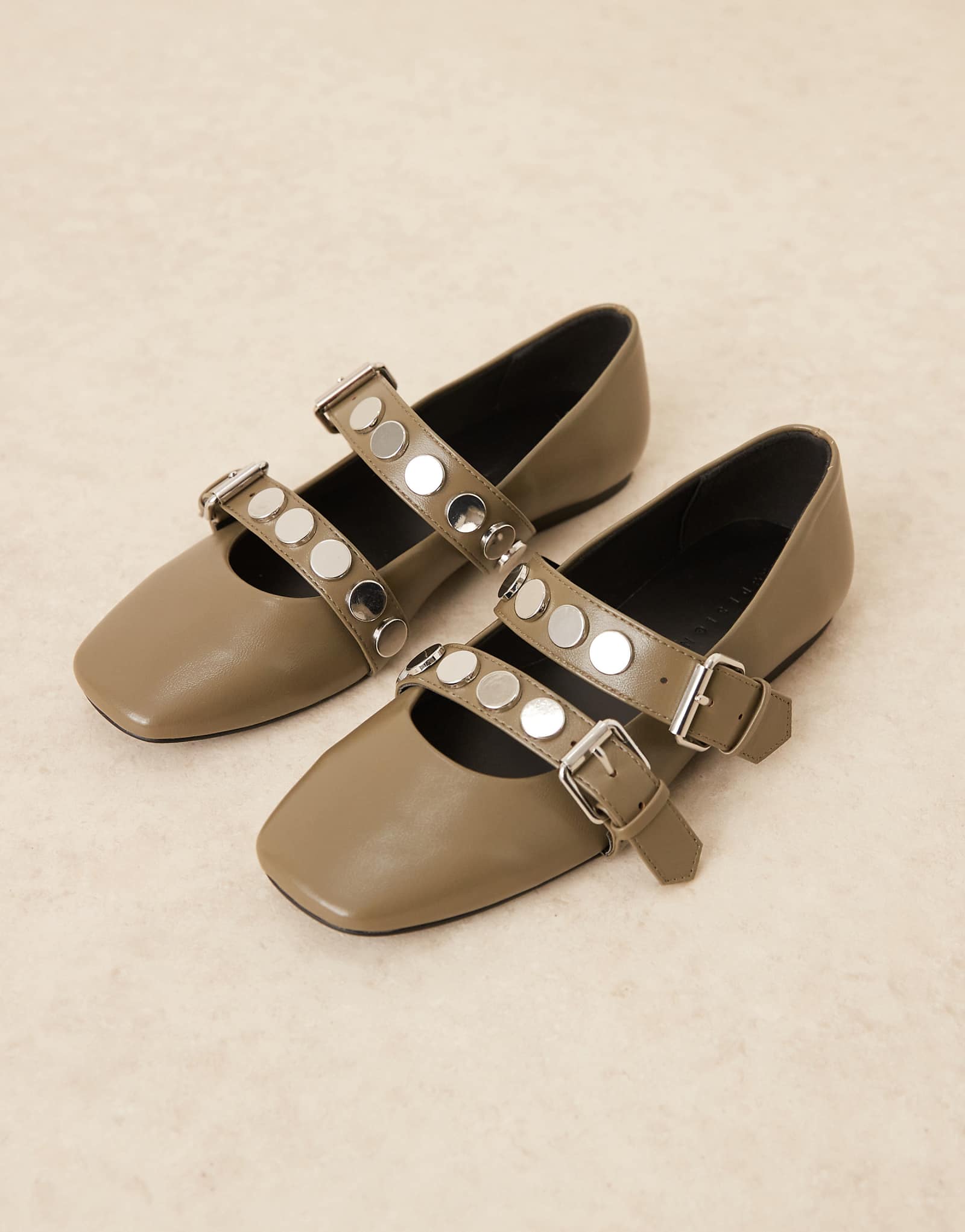 Mary jane ASOS DESIGN Liesel khaki 12990₽