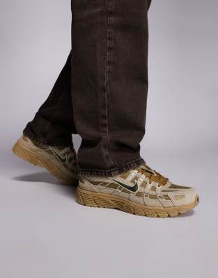 Кроссовки Nike P-6000 SE цвета хаки khaki