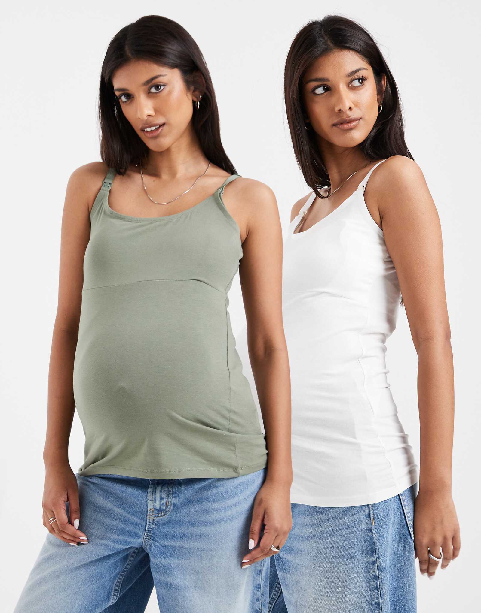 Mamalicious Maternity 2-pack sea spraywhite 11390₽