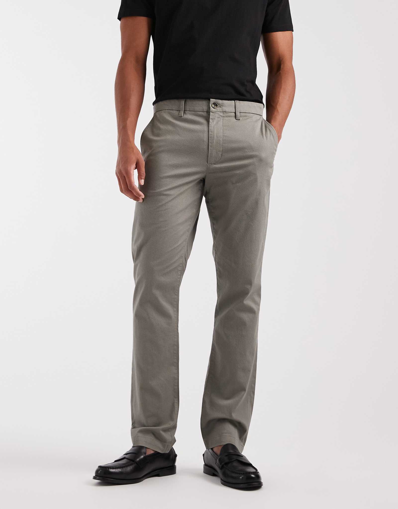 Tommy Hilfiger denton structured chino pants in gray gray 28190₽