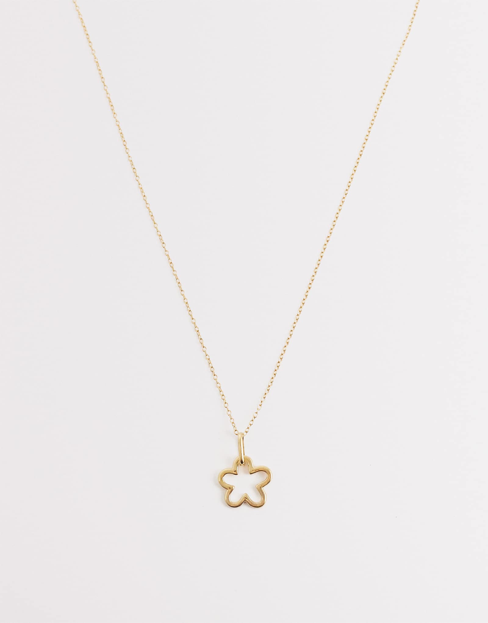 Seol Gold flower pendant necklace in 18kt gold vermeil gold 11790₽