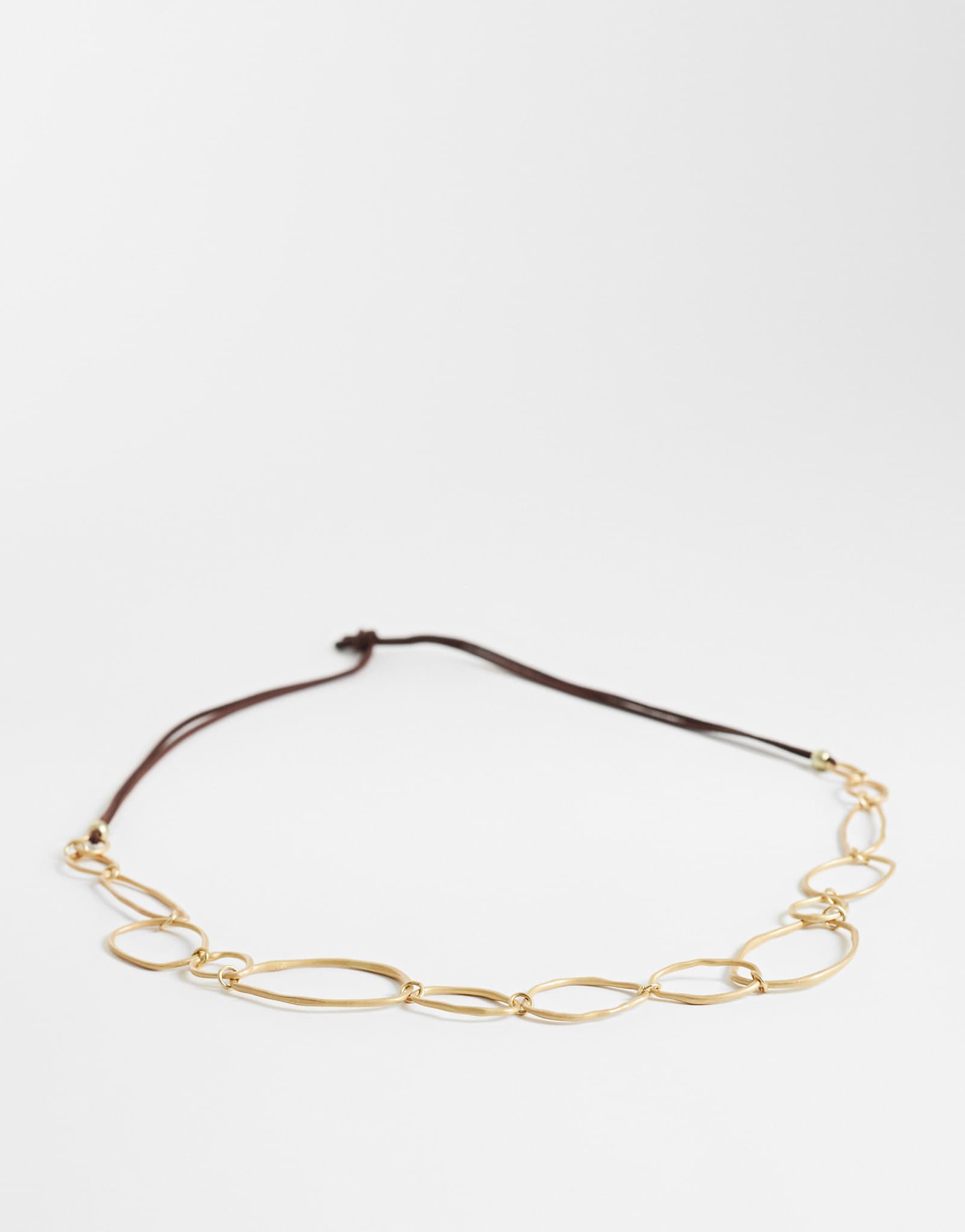 South Beach hammered circle chain belt in gold gold 3790₽