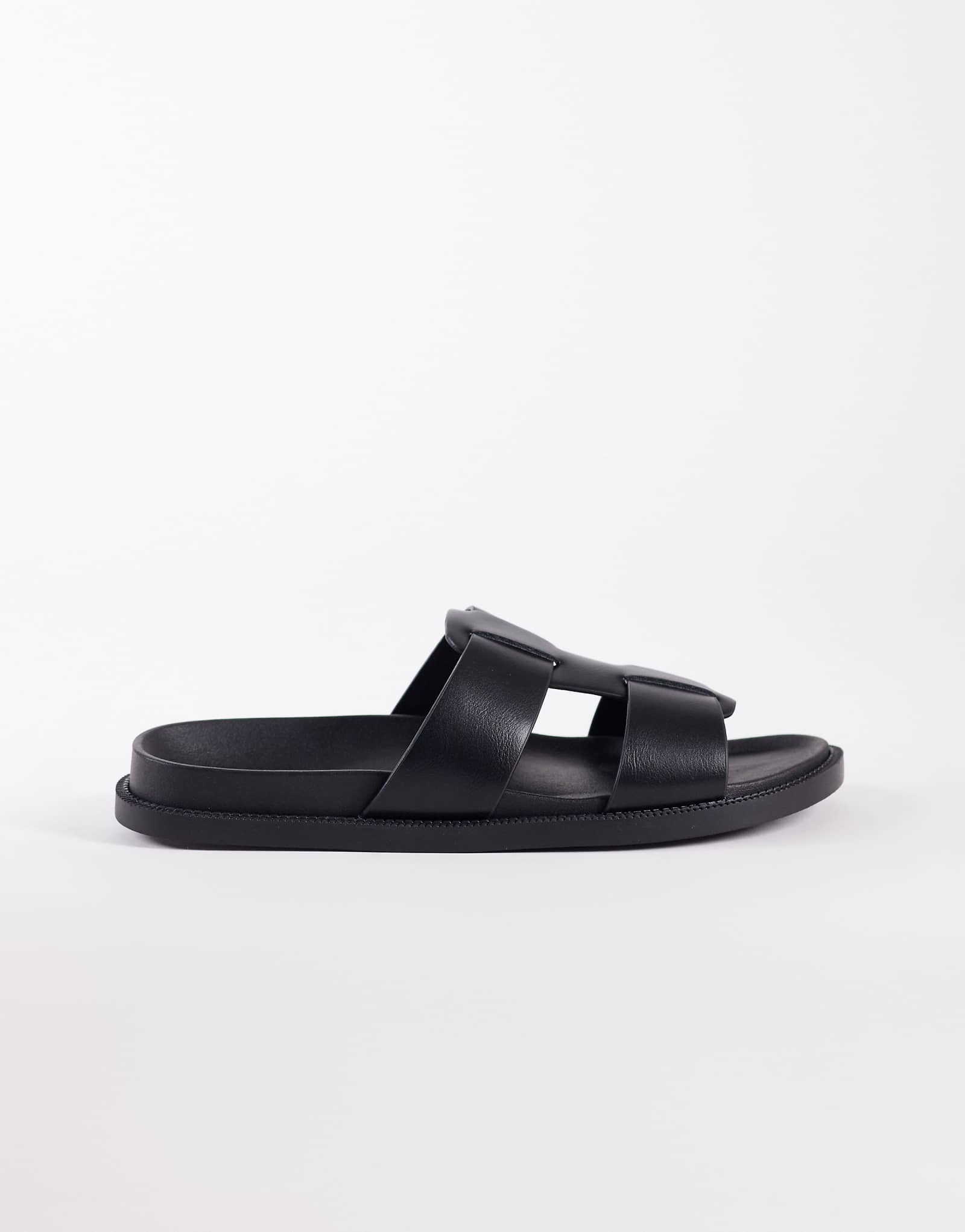 SEQWL Kidman gladiator style sandals in black black pu 7590₽